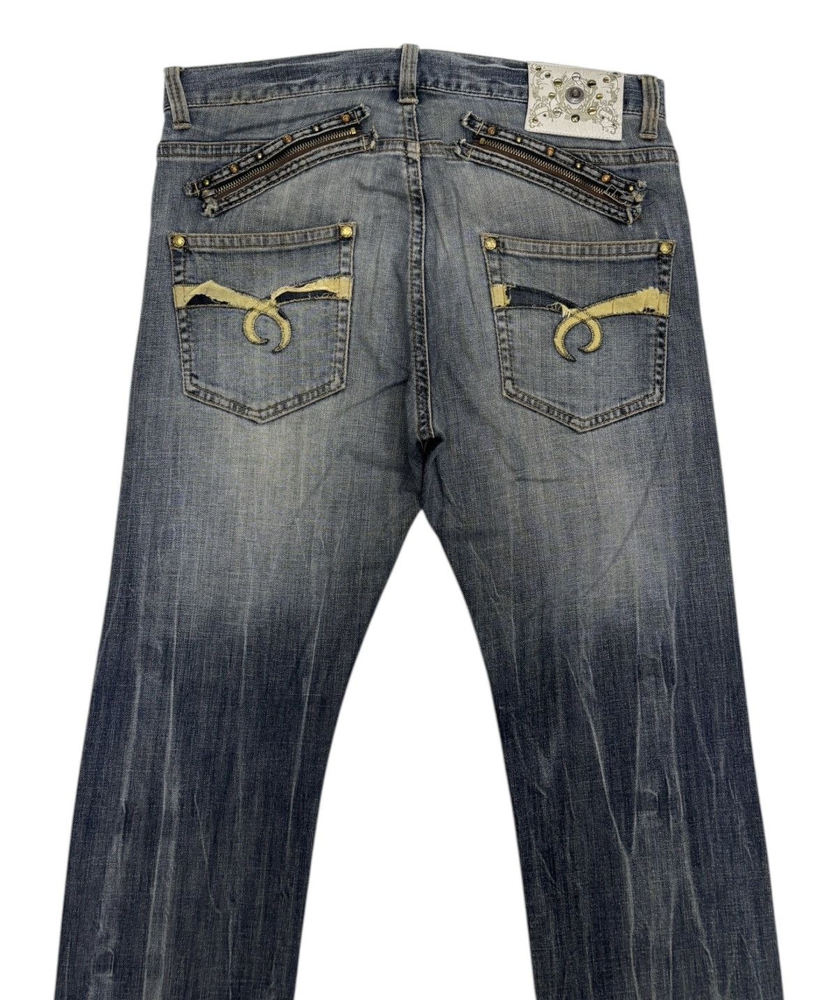 Hysteric Glamour VINTAGE JAPANESE BRAND VILLAND CLAWMARK DISTRESS DENIM JEAN Size US 36 / EU 52 - 6 Thumbnail