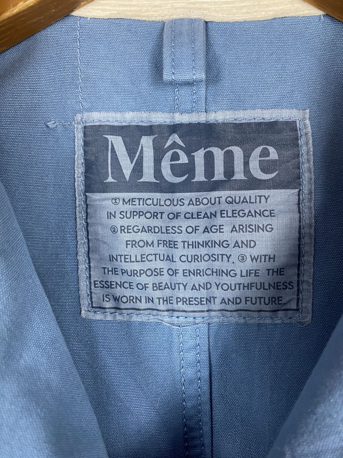 Japanese Brand Rare‼️ Même Brand Blue Workwear Chore Jacket Size US M / EU 48-50 / 2 - 6 Thumbnail