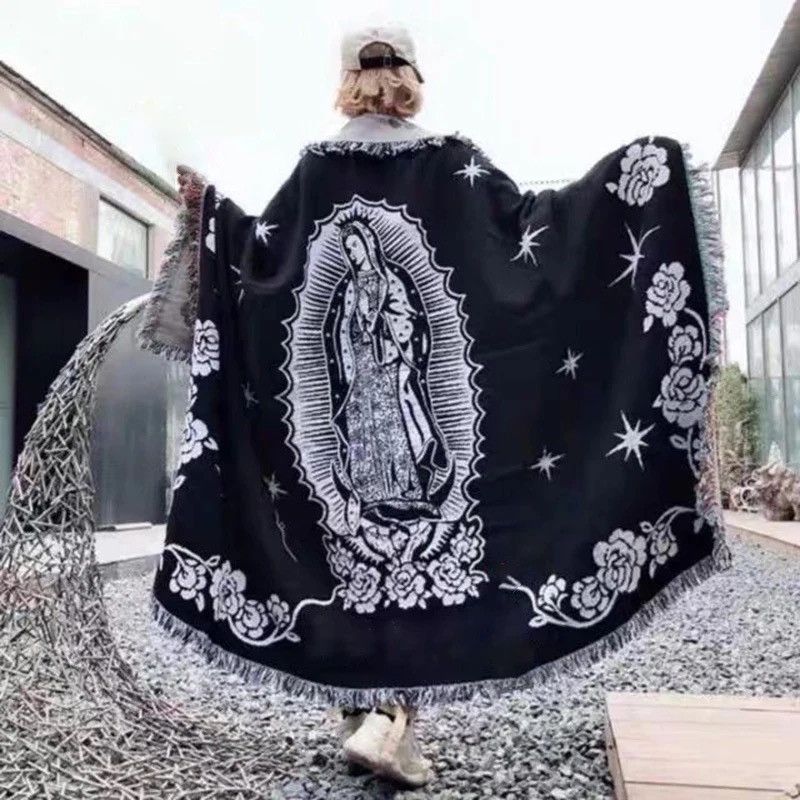 Japanese Brand × Vintage Maria Blanket The Virgin Mary Tapestry Office Air Condition Size ONE SIZE - 2 Thumbnail
