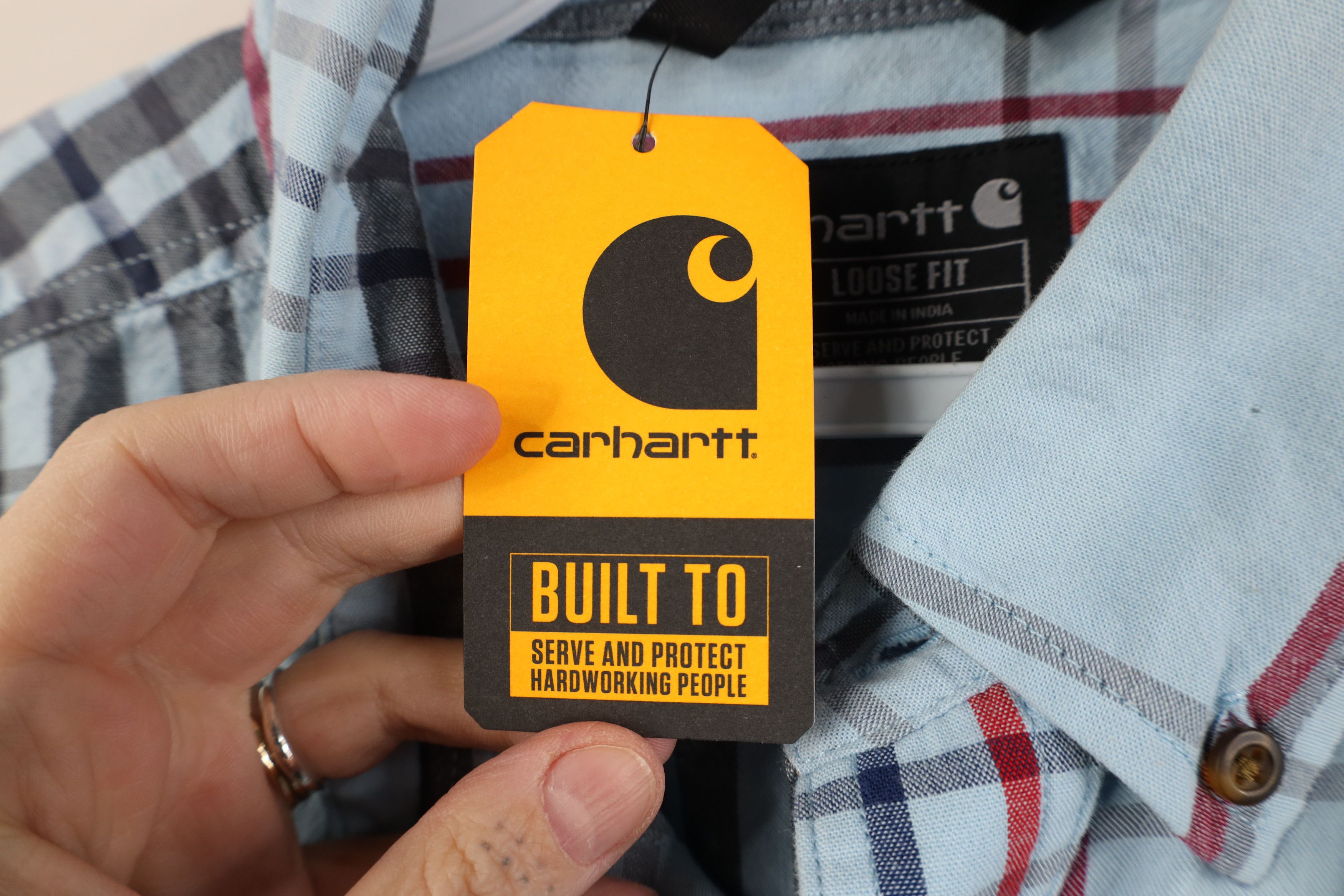 Carhartt Deadstock Vintage Y2K Carhartt Fit Short Sleeve Button Shirt Size US M / EU 48-50 / 2 - 8 Thumbnail