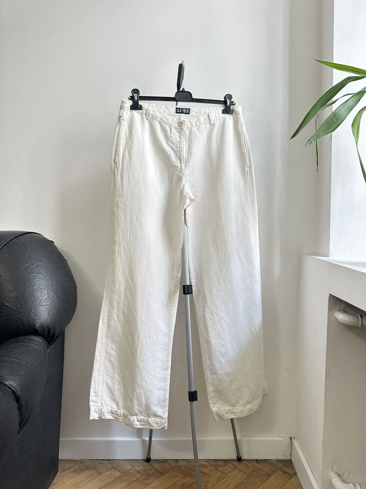 Giorgio Armani Armani Jeans Vintage Hemp Blend Lightweight WMNS Pants 12 Size 34" / US 12 / IT 48 - 2 Thumbnail