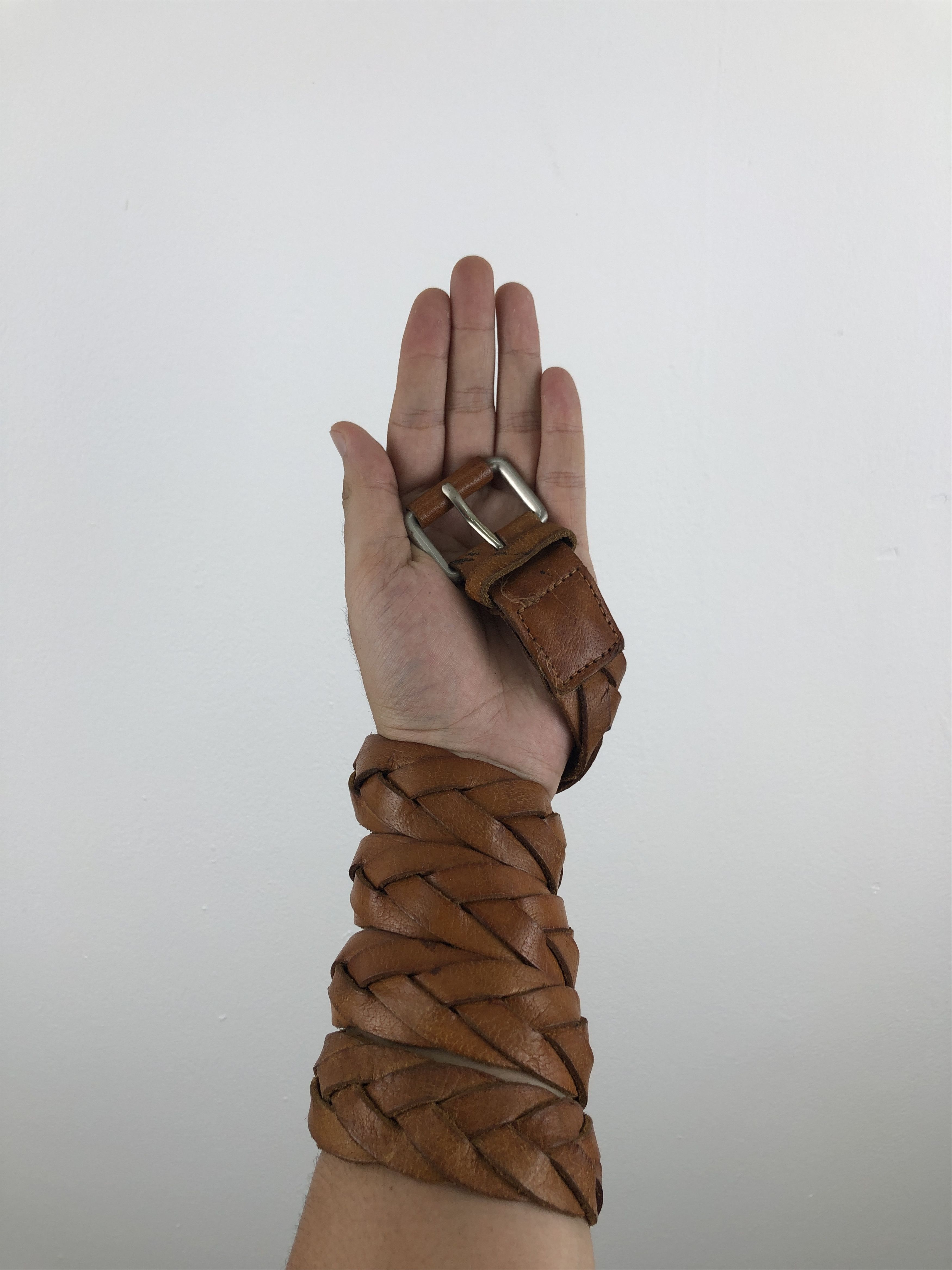 Japanese Brand Braided Leather Buckle Japanese Brand Belt B0014 Size ONE SIZE - 2 Thumbnail