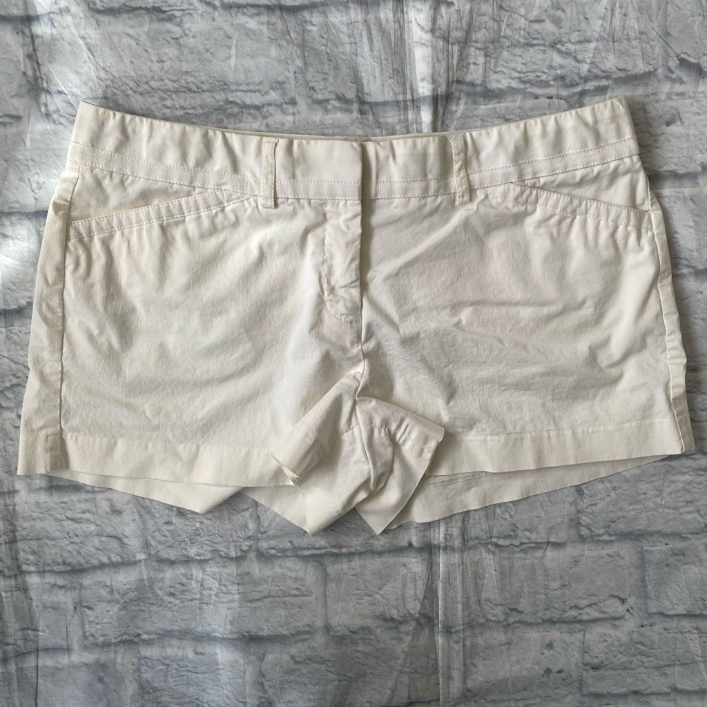 Express Express Design Studio editor women 10 cotton blend white chi Size 32" / US 10 / IT 46 - 1 Thumbnail