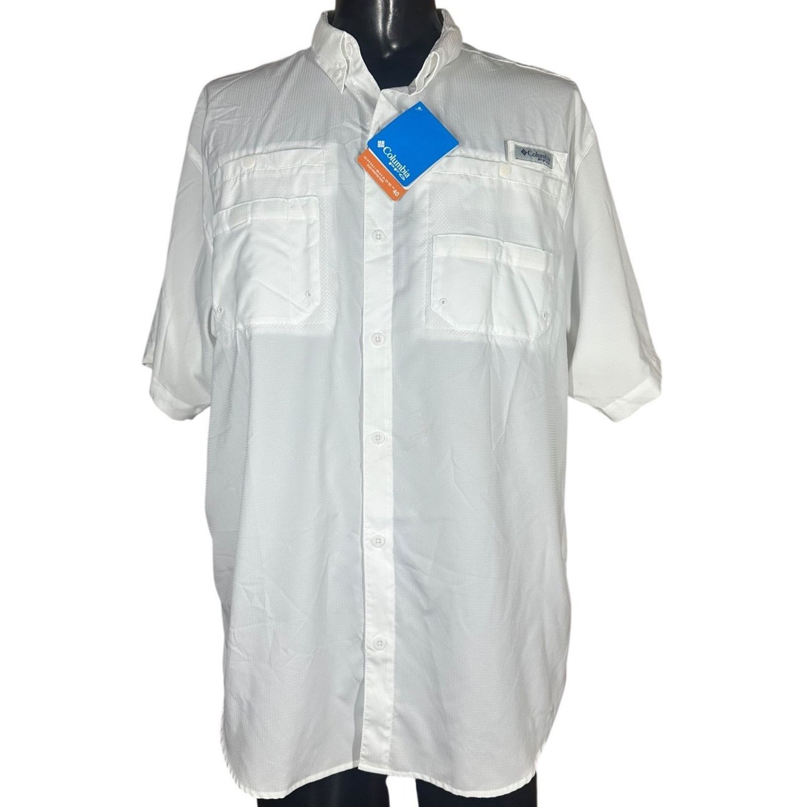 Columbia Columbia Tamiami II PFG Omni Shade SS Shirt XL White Mens Size US XL / EU 56 / 4 - 1 Thumbnail