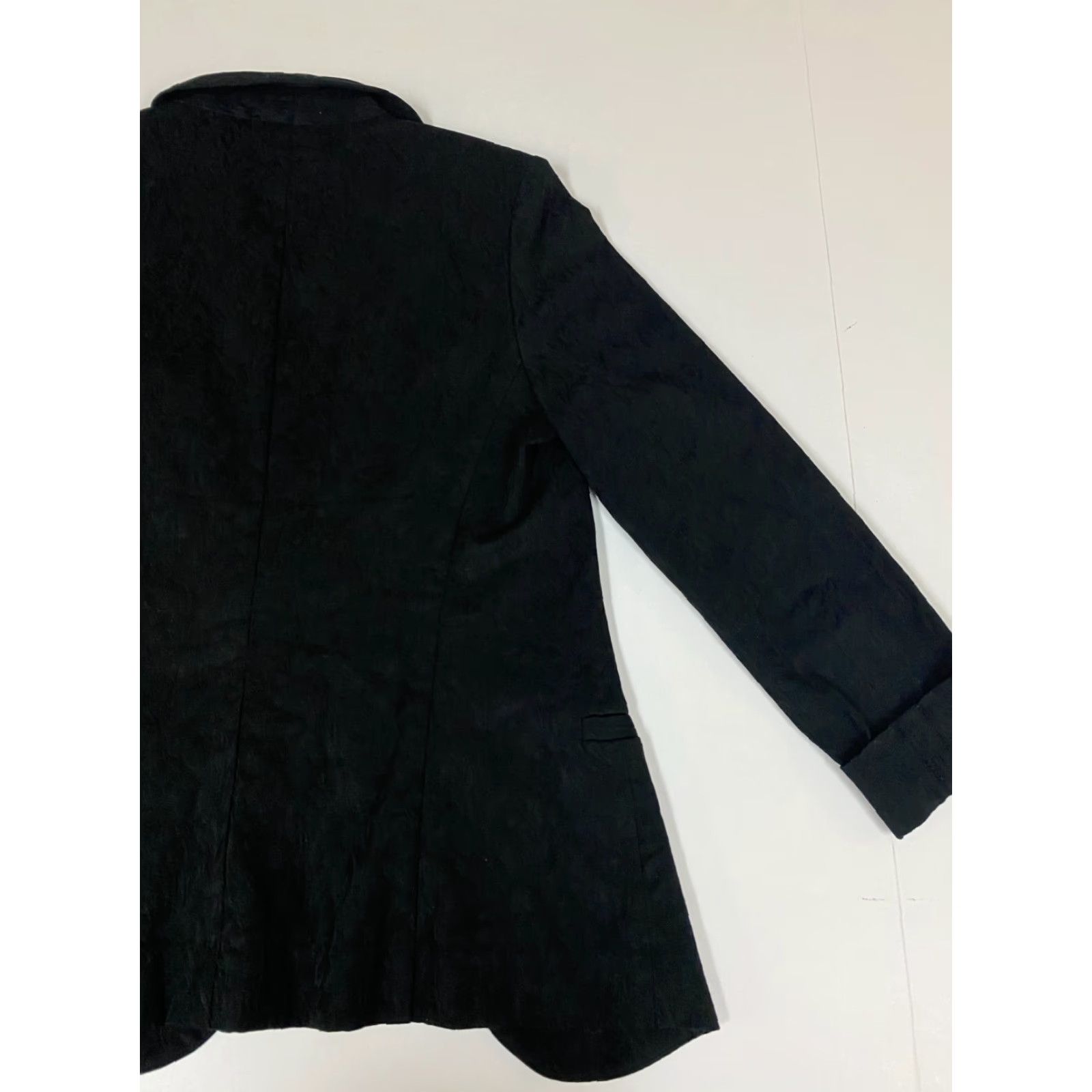 Vintage VINTAGE LC Lauren Conrad Blazer Women Black 0 Regular Long Sleeve Cotton Polyester Solid Breathable Basic Jacket Size XS / US 0-2 / IT 36-38 - 7 Thumbnail