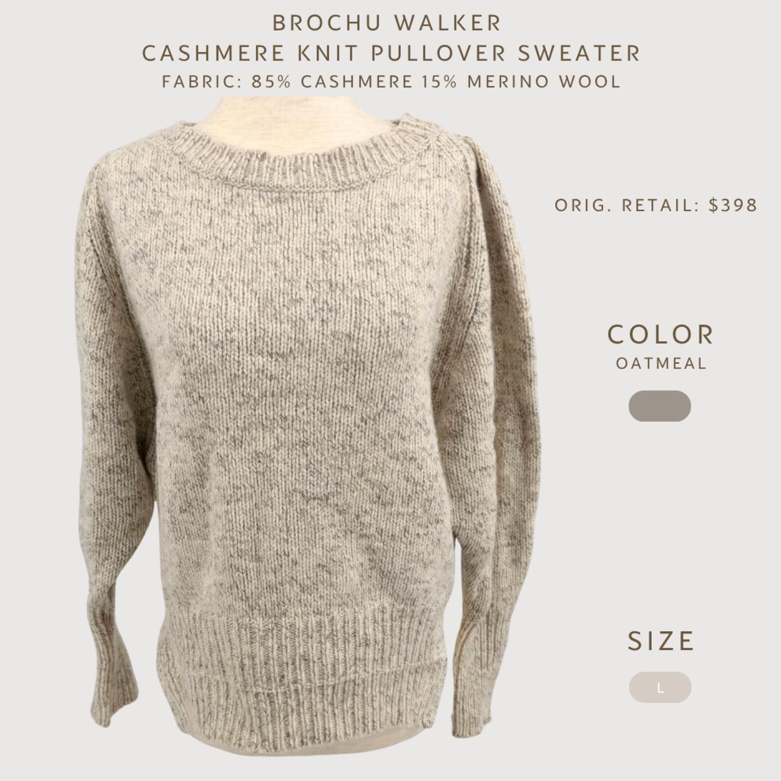 Other Brochu Walker Cashmere Merino Knit Sweater L Size L / US 10 / IT 46 - 2 Thumbnail