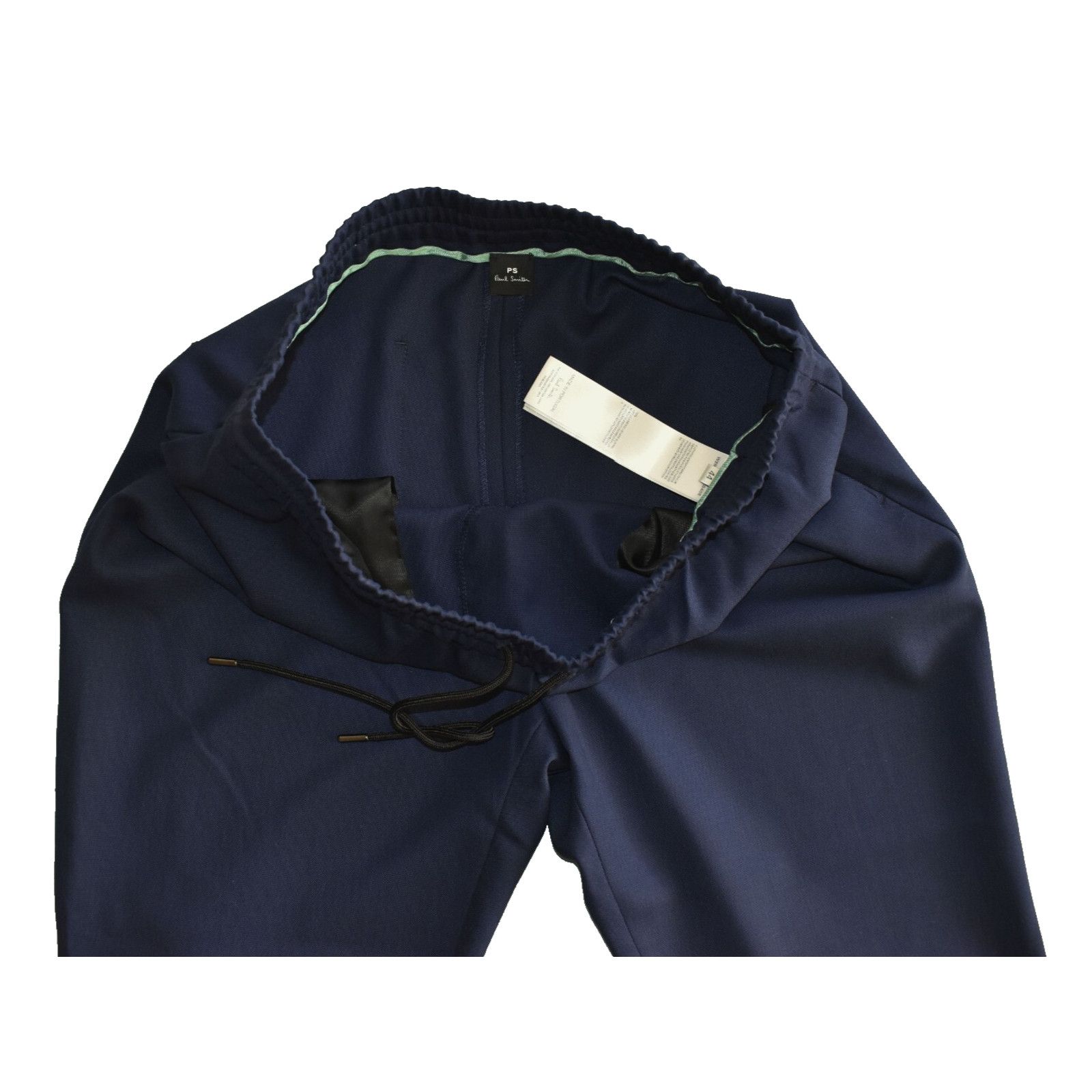 Paul Smith A5 PS PAUL SMITH Navy Wool Elastic Waist Pants Size 44 US 8 Size 30" / US 8 / IT 44 - 3 Thumbnail