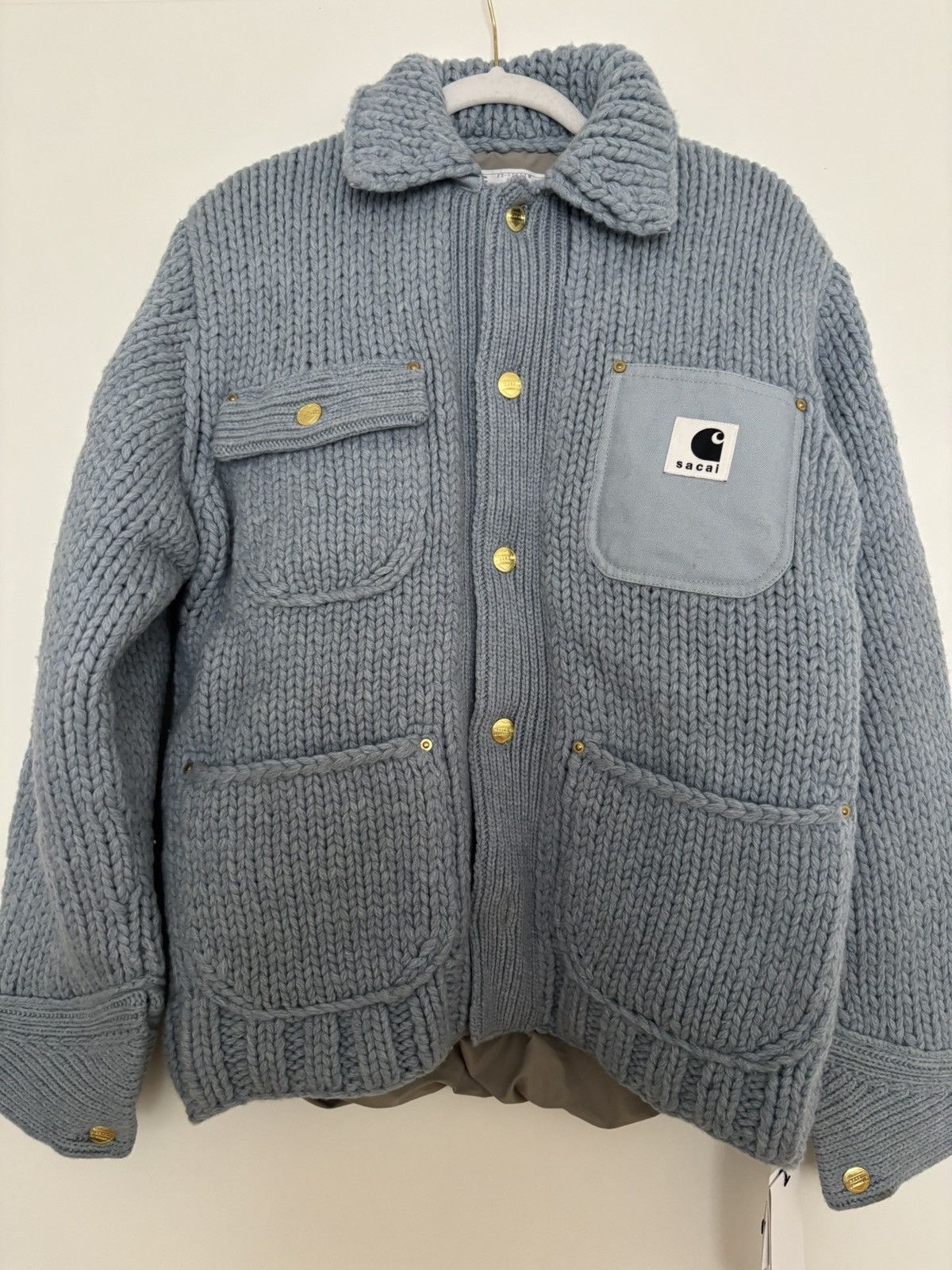 Carhartt × Sacai Carhartt x Sacai Knit Jacket Michigan Size US S / EU 44-46 / 1 - 1 Thumbnail