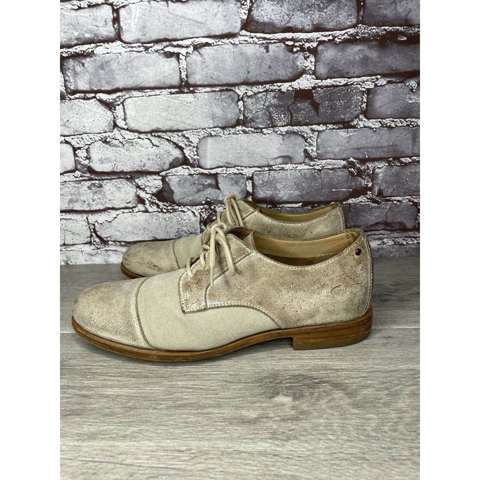 Rockport Rockport Adiprene Light Taupe Leather Cap Toe Oxfords Lace S Size US 8.5 / EU 41-42 - 1 Thumbnail
