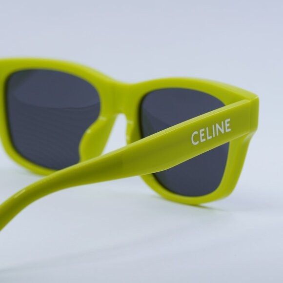 Celine Celine CL40249U 39A Sunglasses - Neon Yellow Frame Size ONE SIZE - 5 Thumbnail