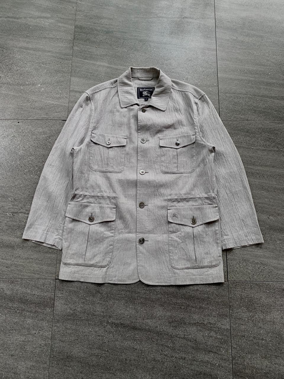 Burberry FREE TAX! M-65 Cargo Linen Jacket Size US M / EU 48-50 / 2 - 1 Thumbnail