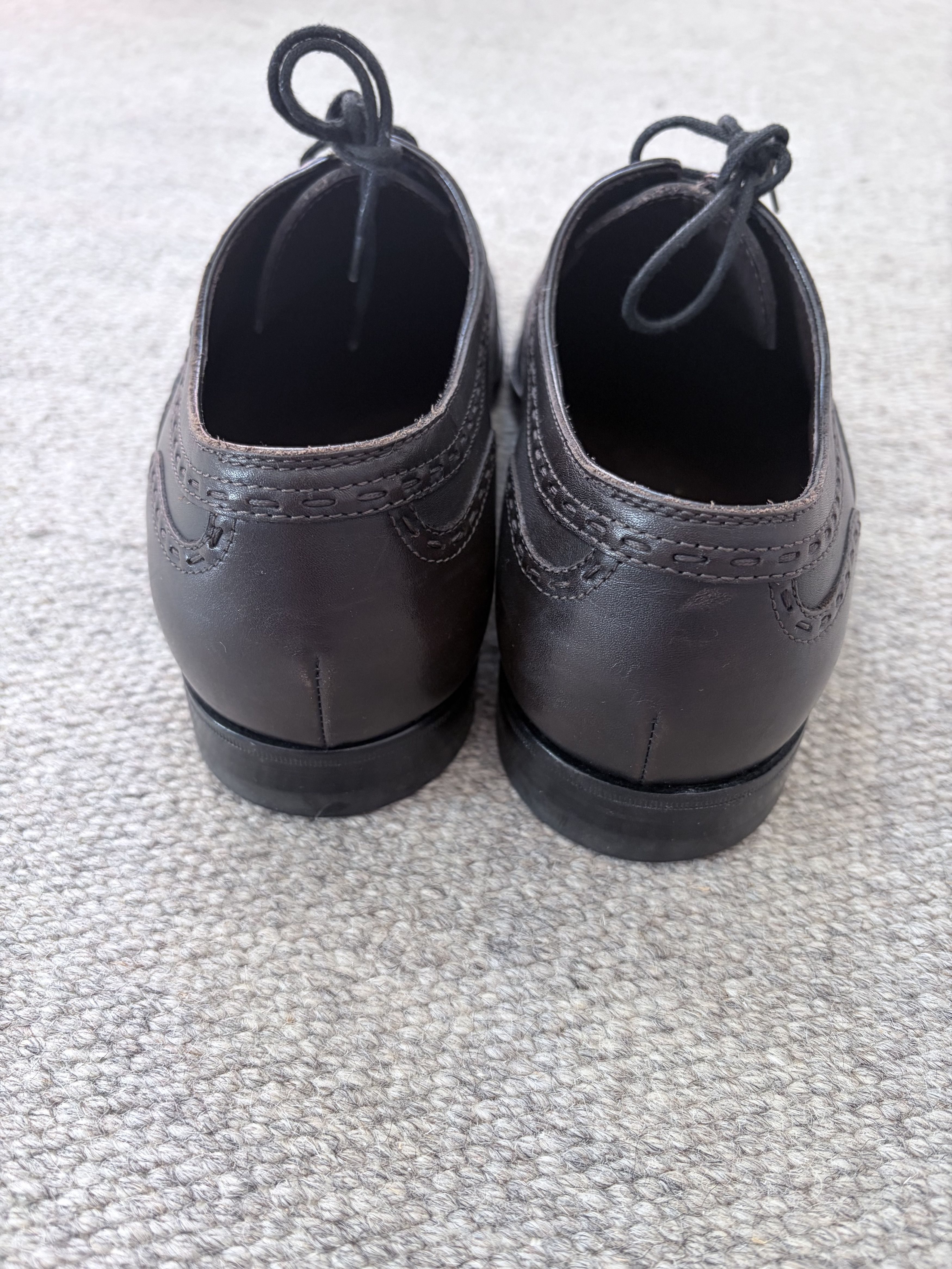 Bottega Veneta Bottega Veneta Wingtip Brogue Oxford — Dark Brown / Size 42 Size US 9 / EU 42 - 4 Thumbnail