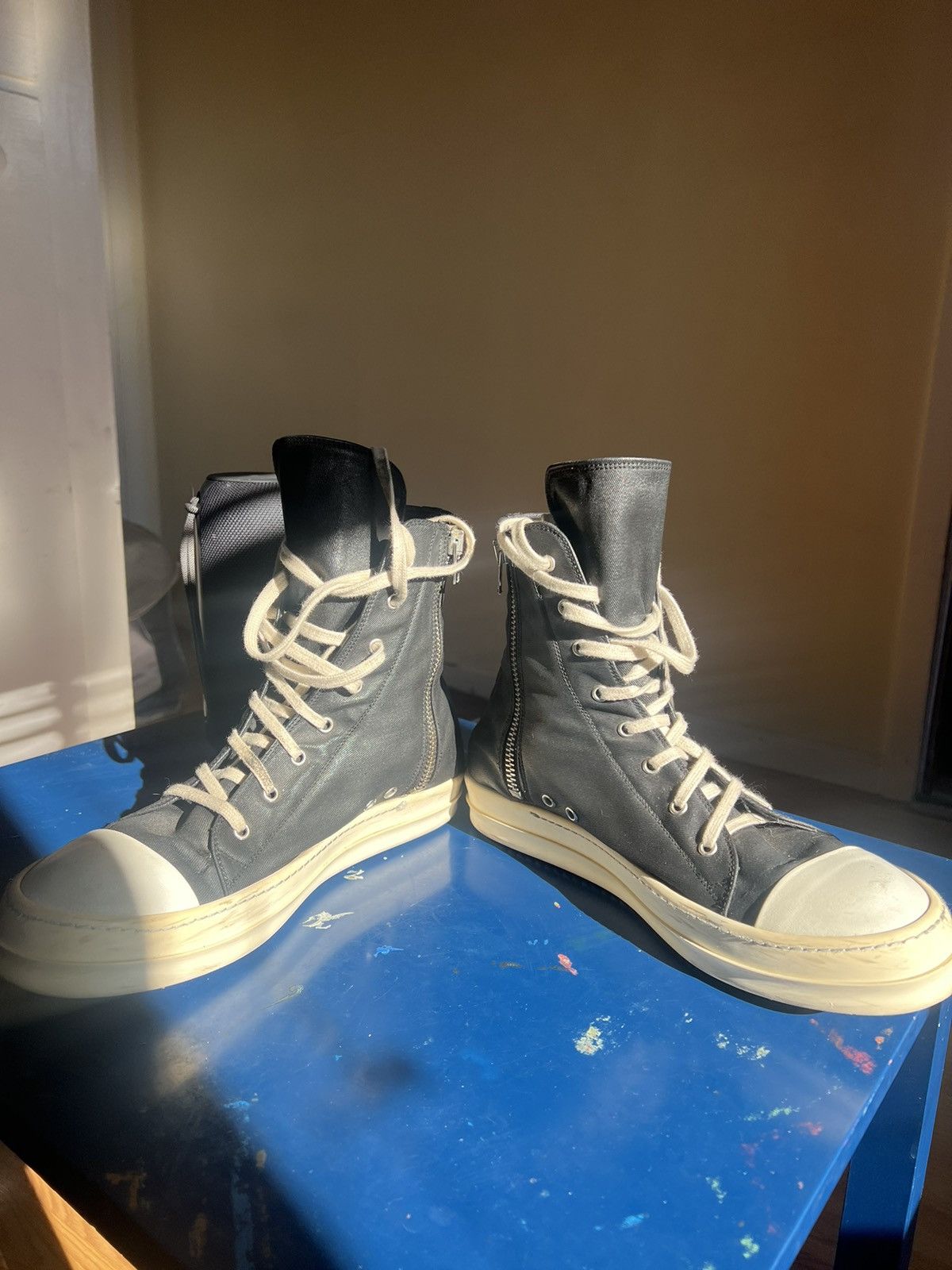 Rick Owens × Rick Owens Drkshdw Rick Owens Ramones Size US 13 / EU 46 - 4 Thumbnail