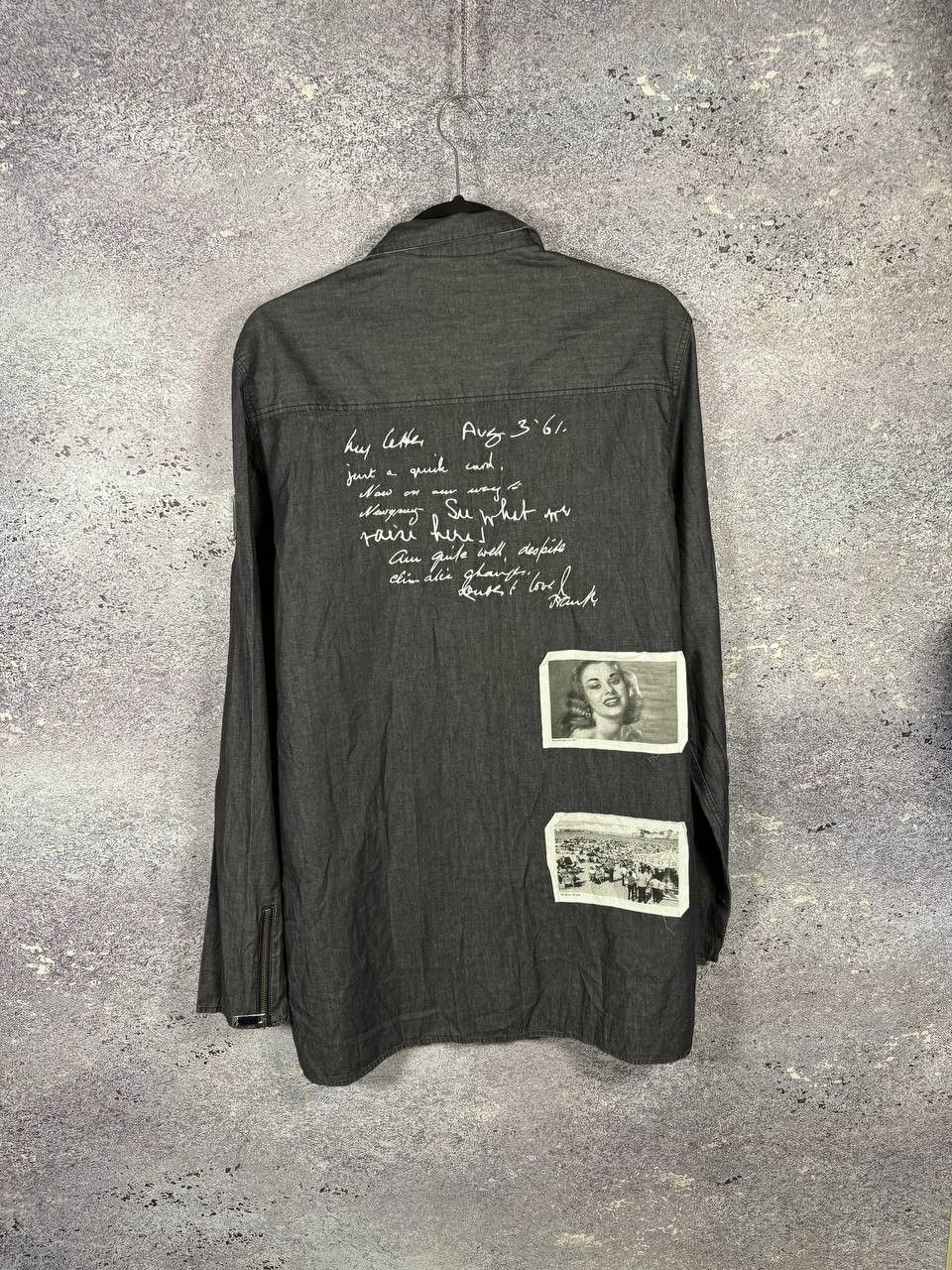 Blood Brother Blood Brother Patch Overshirt Gray Men's Shirt Large Size US L / EU 52-54 / 3 - 11 Thumbnail