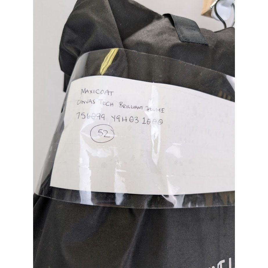 Saint Laurent Paris o1rshd1 Canvas Tech Maxi Coat in Black Size US L / EU 52-54 / 3 - 23 Thumbnail