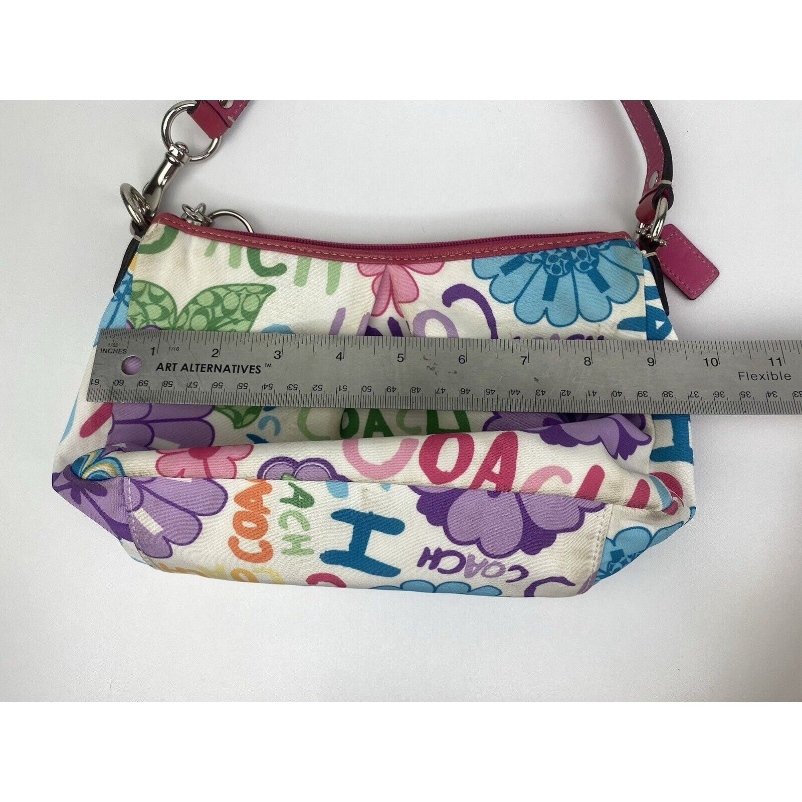 Coach Y2K Coach Floral Signature Poppy Shoulder Purse Bag Colorful Size ONE SIZE - 15 Thumbnail