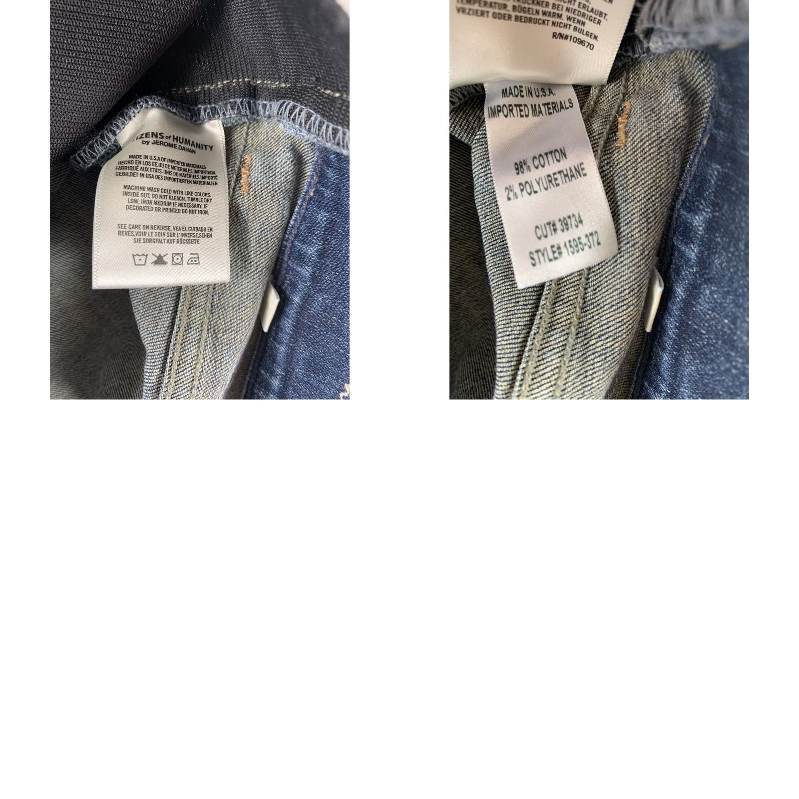 Citizens Of Humanity VINTAGE CITIZENS OF HUMANITY JEANS WOMEN 26 Blue Skinny Regular 30X26 Size 26" / US 2 / IT 38 - 8 Thumbnail