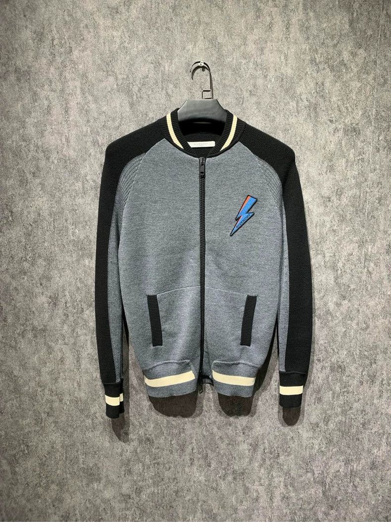 Givenchy Givenchy Wool Lightning Embroidery Baseball Jacket 2506-Nex Size US S / EU 44-46 / 1 - 1 Thumbnail
