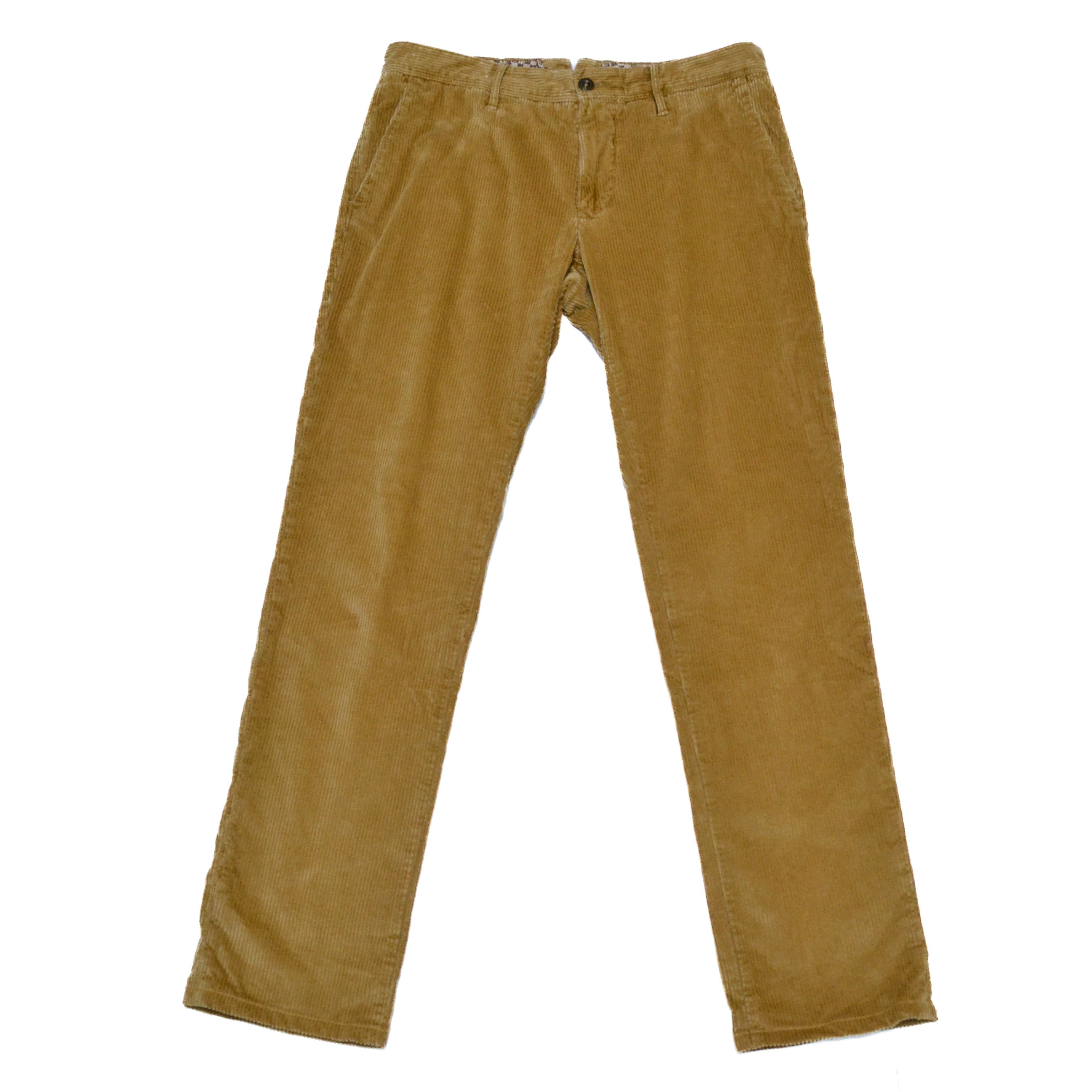 Incotex Incotex Men’s Brown Corduroy Trousers Pants Size 34 Size US 34 / EU 50 - 1 Thumbnail