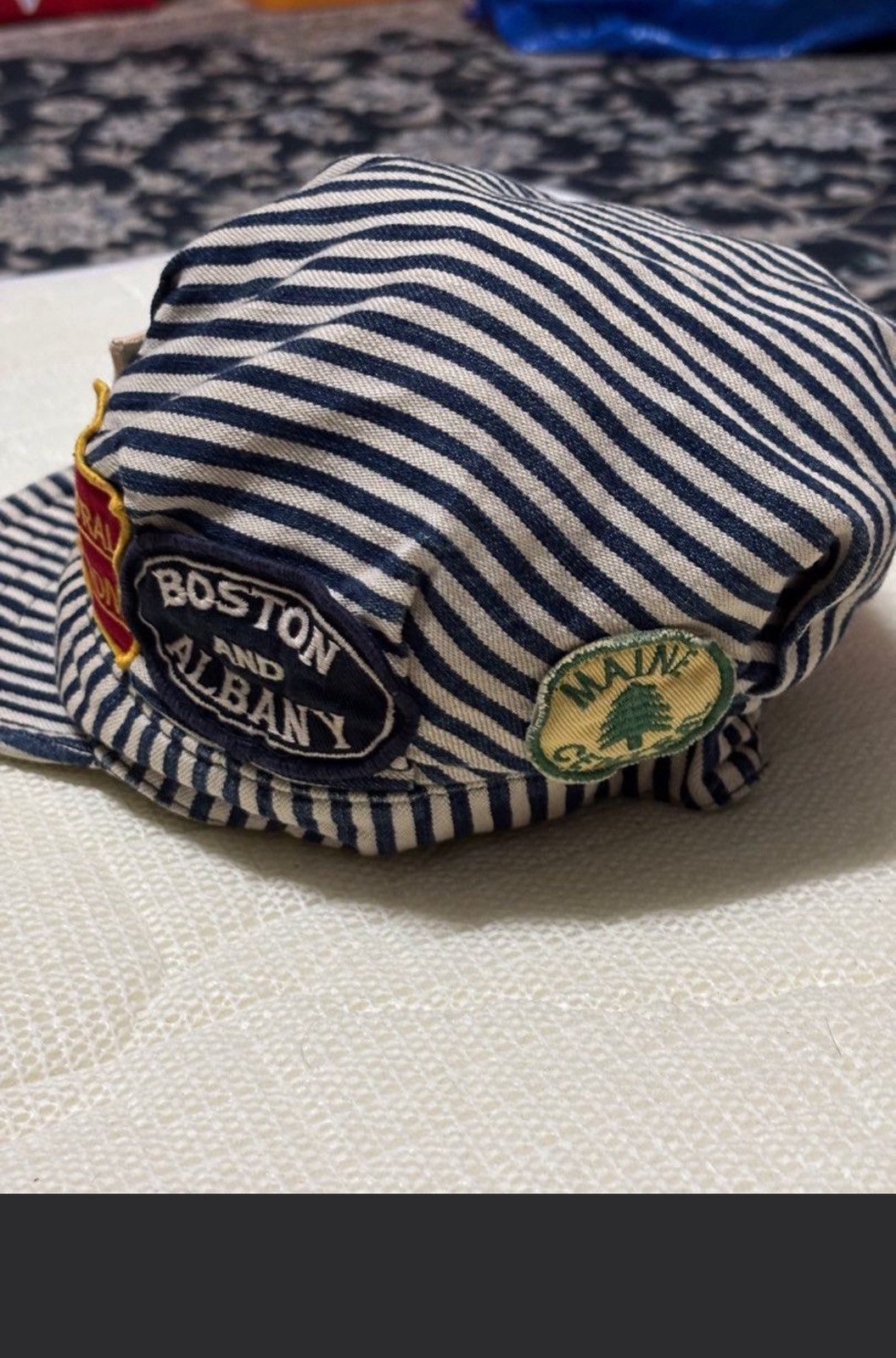 Kapital DENIM DUNGAREE HICKORY HAT VINTAGE RAILROAD OFFICER DESIGN Size ONE SIZE - 3 Thumbnail