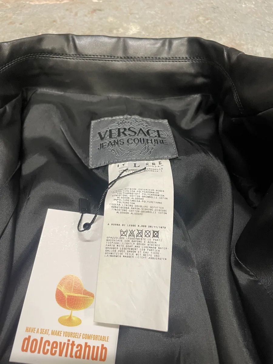 Versace 2000s Versace Multi Zips Black Eco Leather Jacket Size US M / EU 48-50 / 2 - 8 Thumbnail