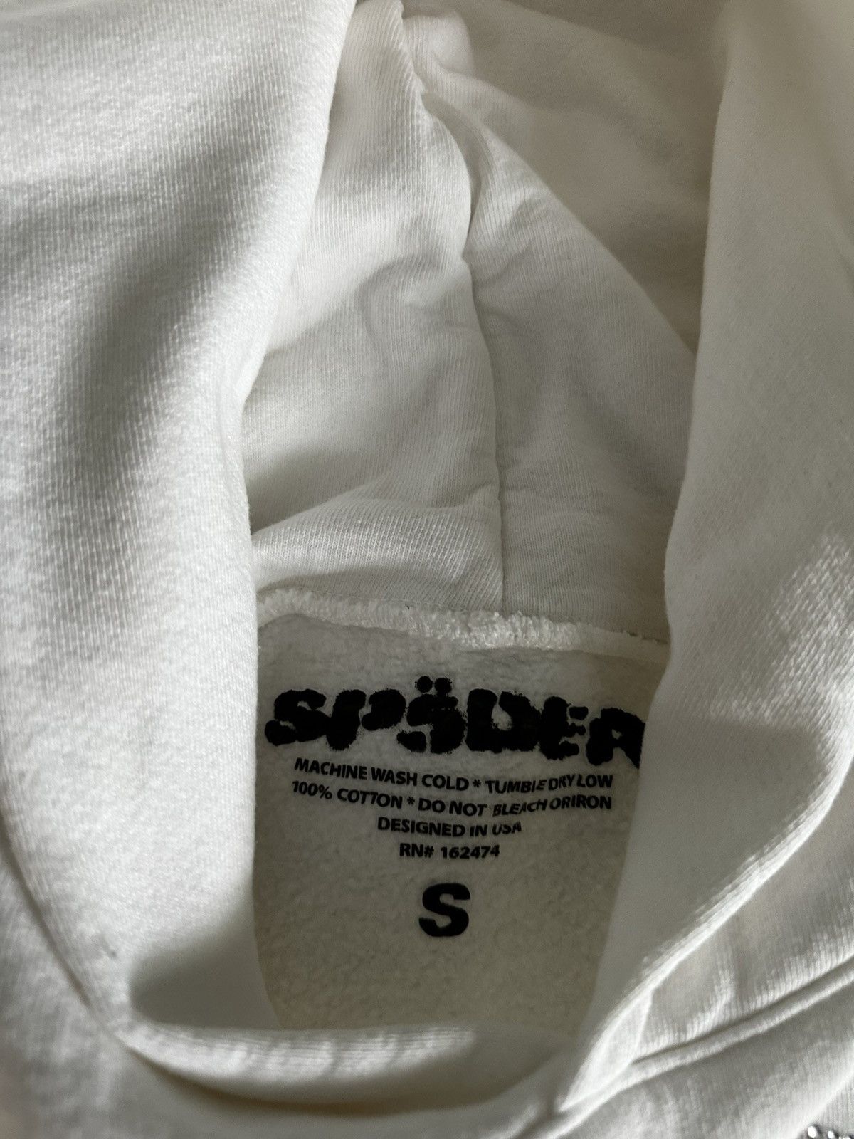 Sp5der Sp5der White Rhinestone Hoodie Size US S / EU 44-46 / 1 - 2 Thumbnail