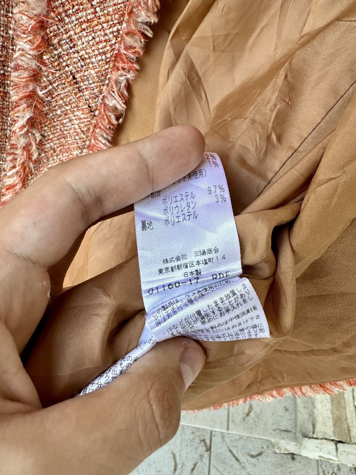 Japanese Brand Vintage Vinvert Tweed Jacket Made In Japan Size M / US 6-8 / IT 42-44 - 20 Thumbnail
