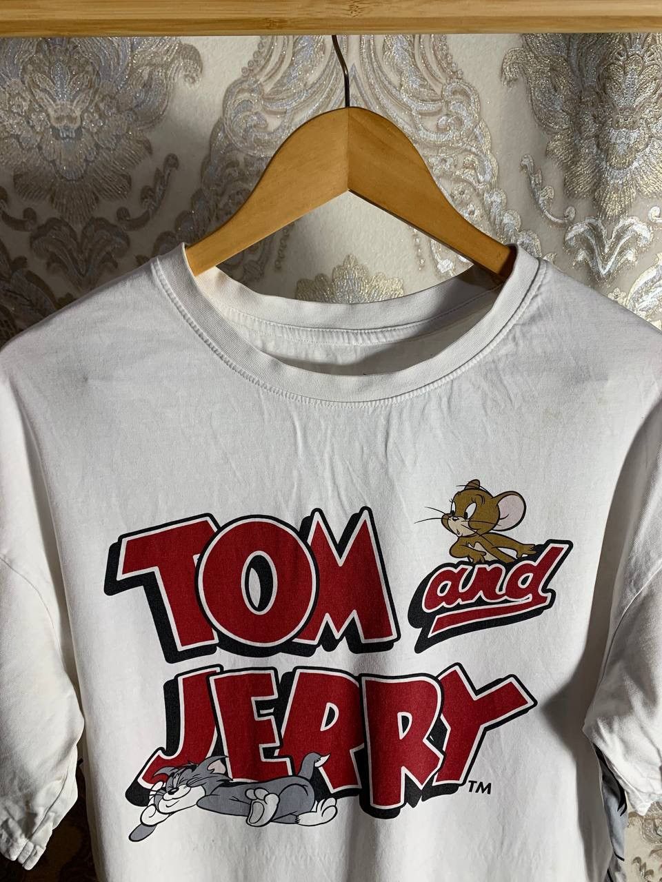 Cartoon Network × Vintage VERY RARE TOM AND JERRY BIG LOGO T-SHIRT Y2K JAPAN STYLE 90s Size US XXL / EU 58 / 5 - 3 Thumbnail