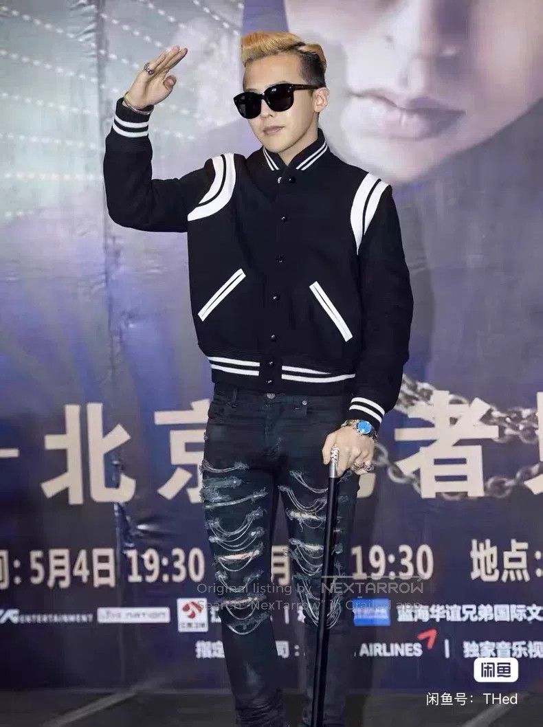 Saint Laurent Paris Saint Laurent Paris Black and White Wool Teddy Baseball Ja Size US M / EU 48-50 / 2 - 6 Thumbnail