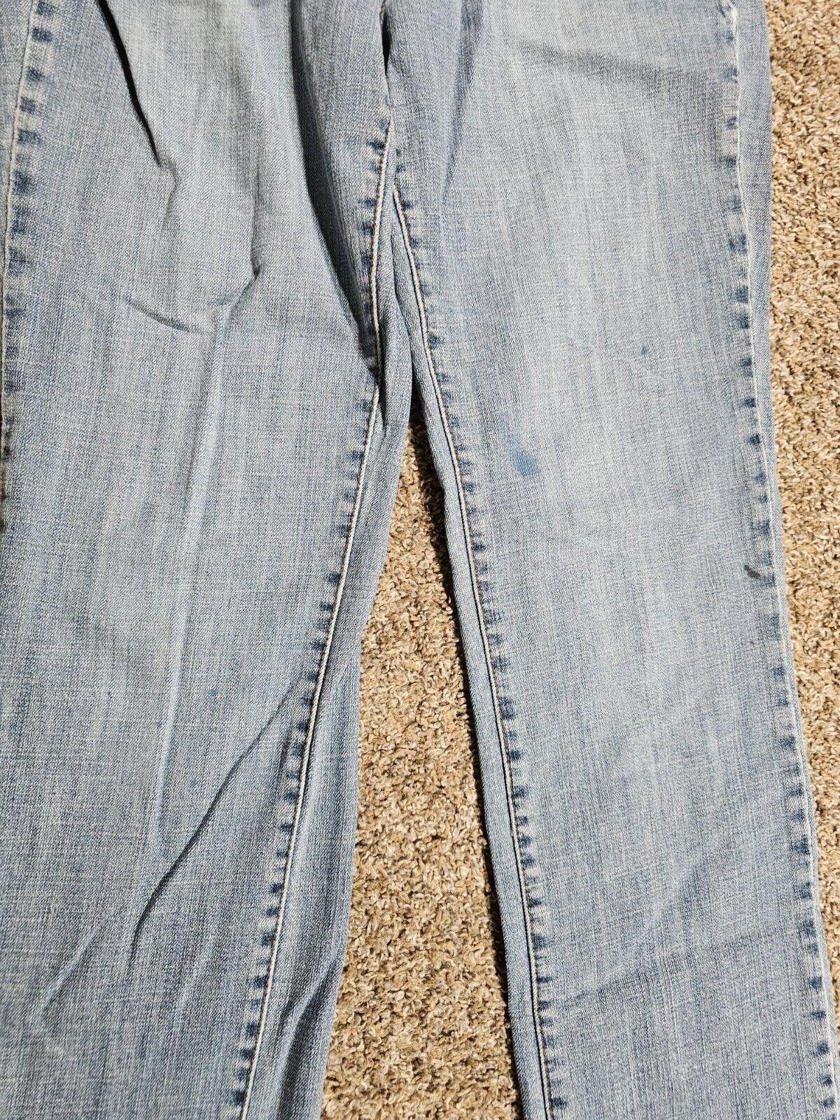 Levi's Levis 505 Straight Leg Sz 12 Long Women's Denim Jeans Stains Size 34" / US 12 / IT 48 - 5 Thumbnail