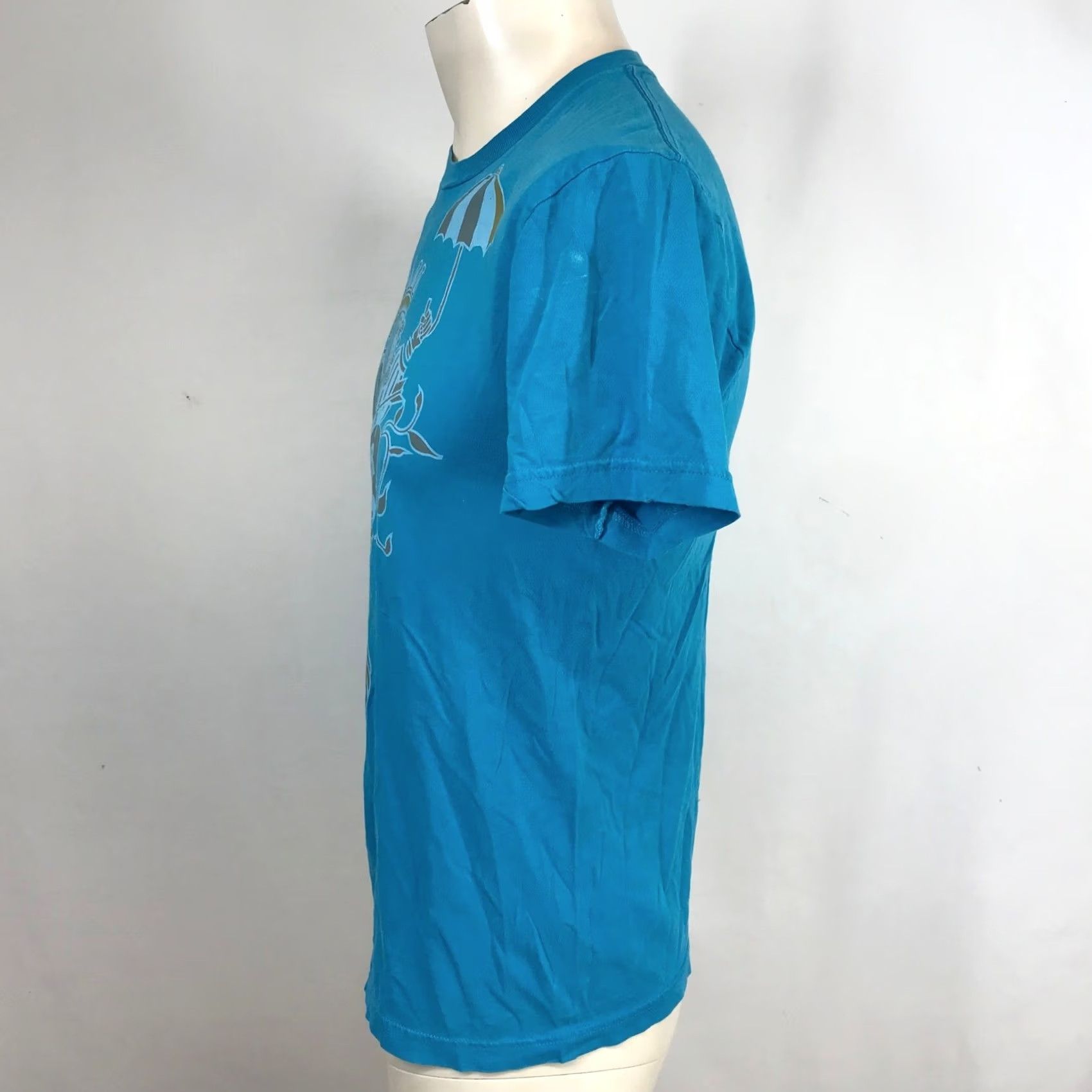 Quiksilver VTG Quiksilver Graphic T-Shirt Turquoise Blue King Anchor Surf Skate Tee Small Size US S / EU 44-46 / 1 - 6 Thumbnail