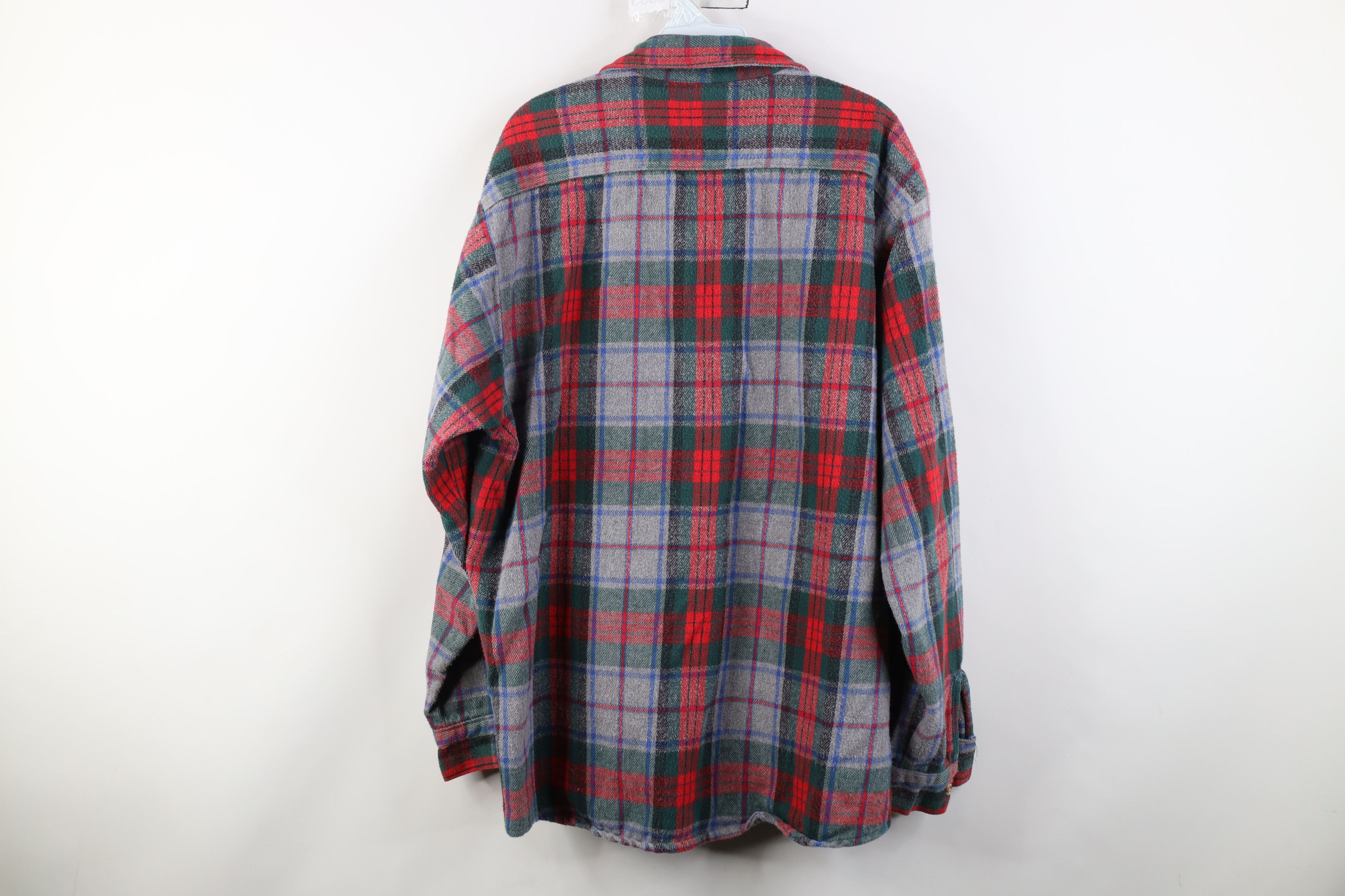 FiveBrother Vintage 90s Five Brother Heavyweight Button Shirt Plaid USA Size US XXL / EU 58 / 5 - 9 Thumbnail