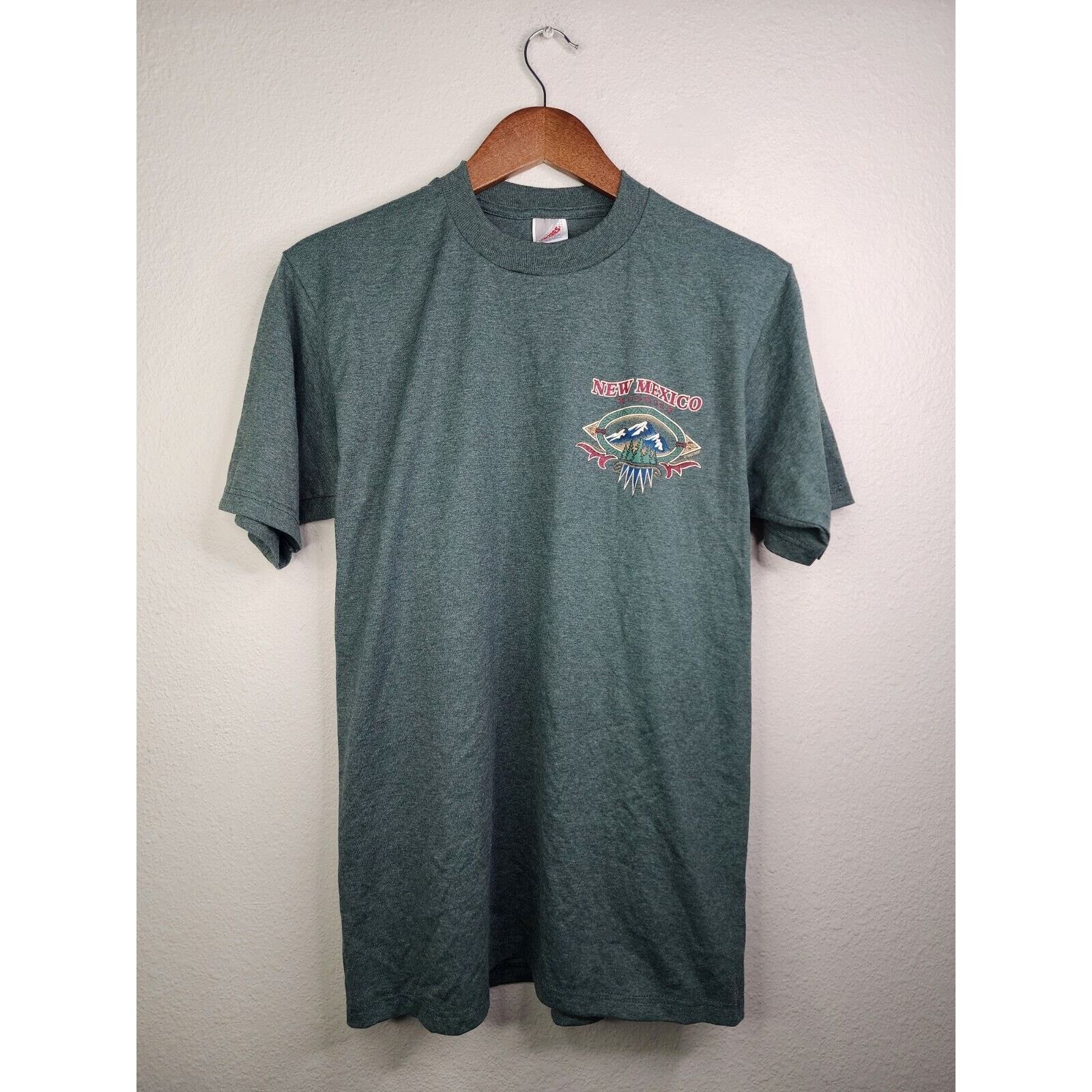 Jerzees Vintage New Mexico Shirt Bonito Campground Green Tee VTG 90s Size US M / EU 48-50 / 2 - 2 Thumbnail