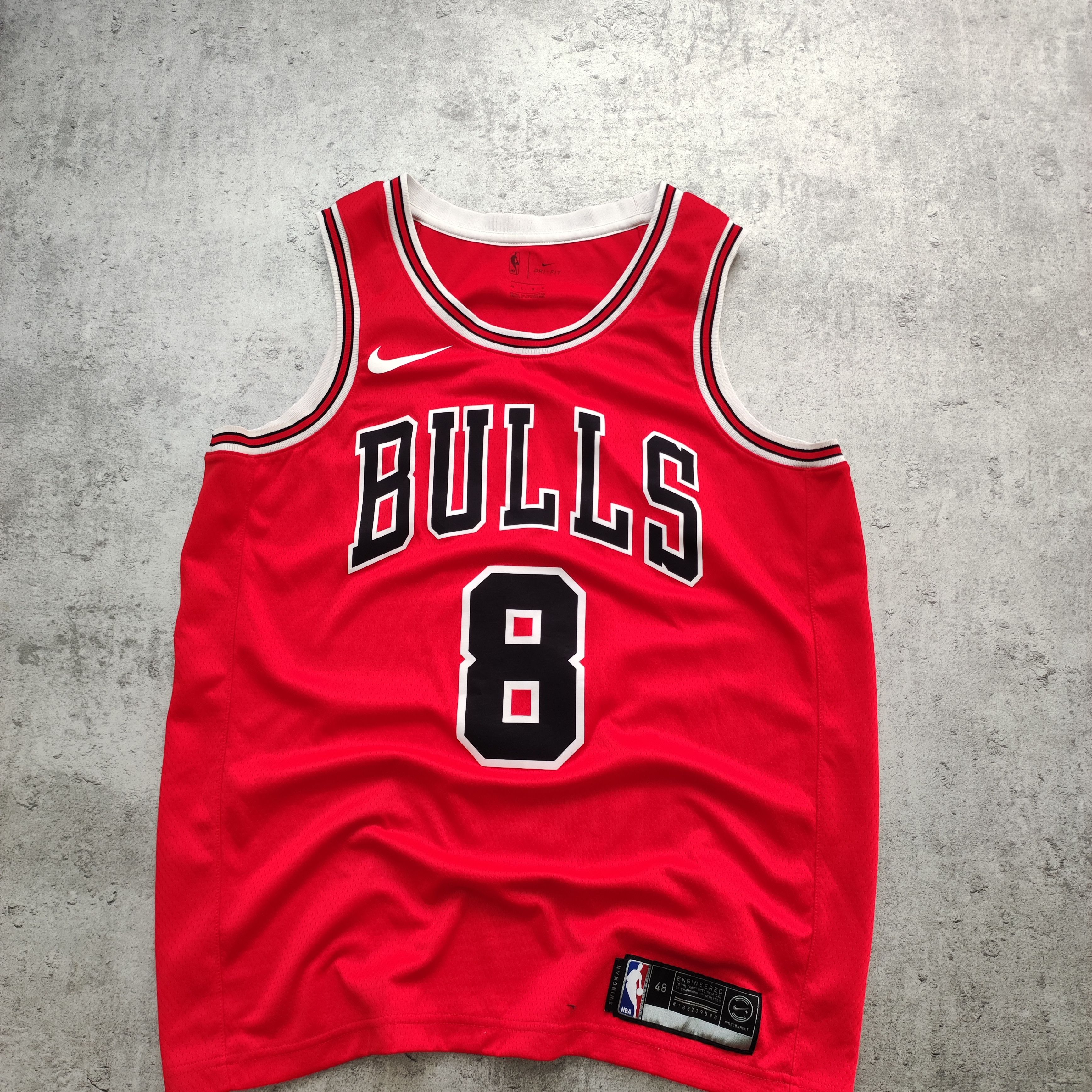 NBA × Nike RARE Nike x NBA Basketball Chicago Bulls #8 Lavine Jersey Size US L / EU 52-54 / 3 - 2 Thumbnail