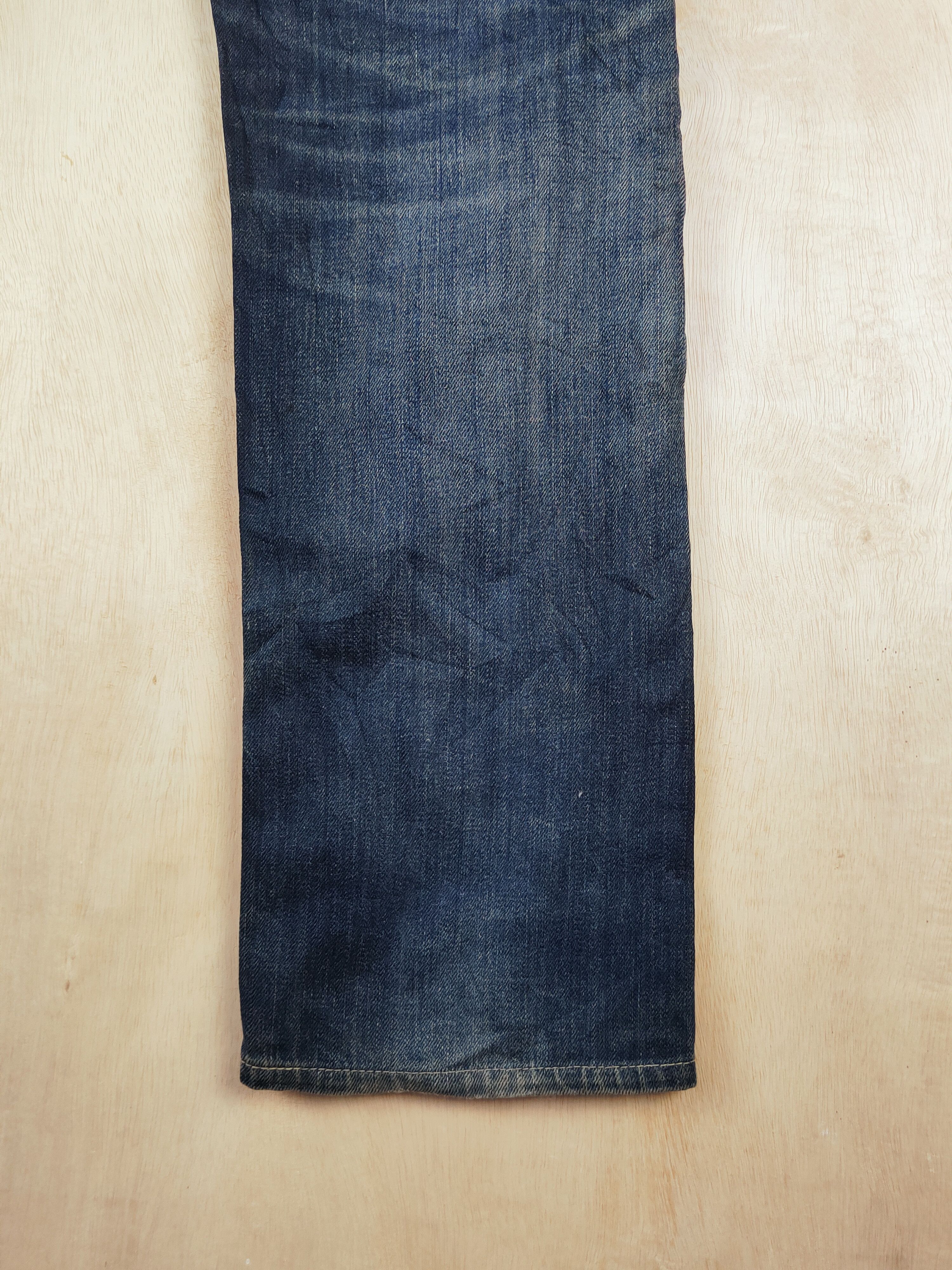 Levi's 505 Levi's Dark Blue Distressed Ripped Jeans #S2672 Size US 32 / EU 48 - 14 Thumbnail