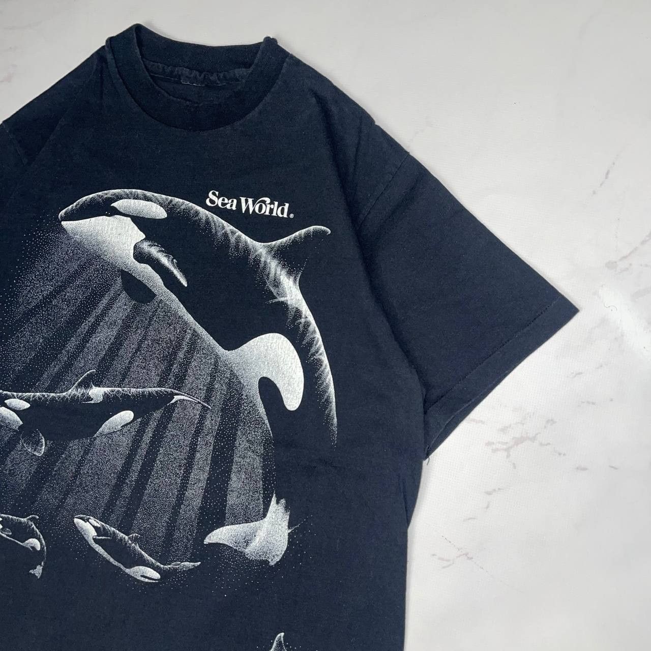 Vintage Vintage Vintage Sea World y2k single stitch art tee 90's Size US M / EU 48-50 / 2 - 4 Thumbnail