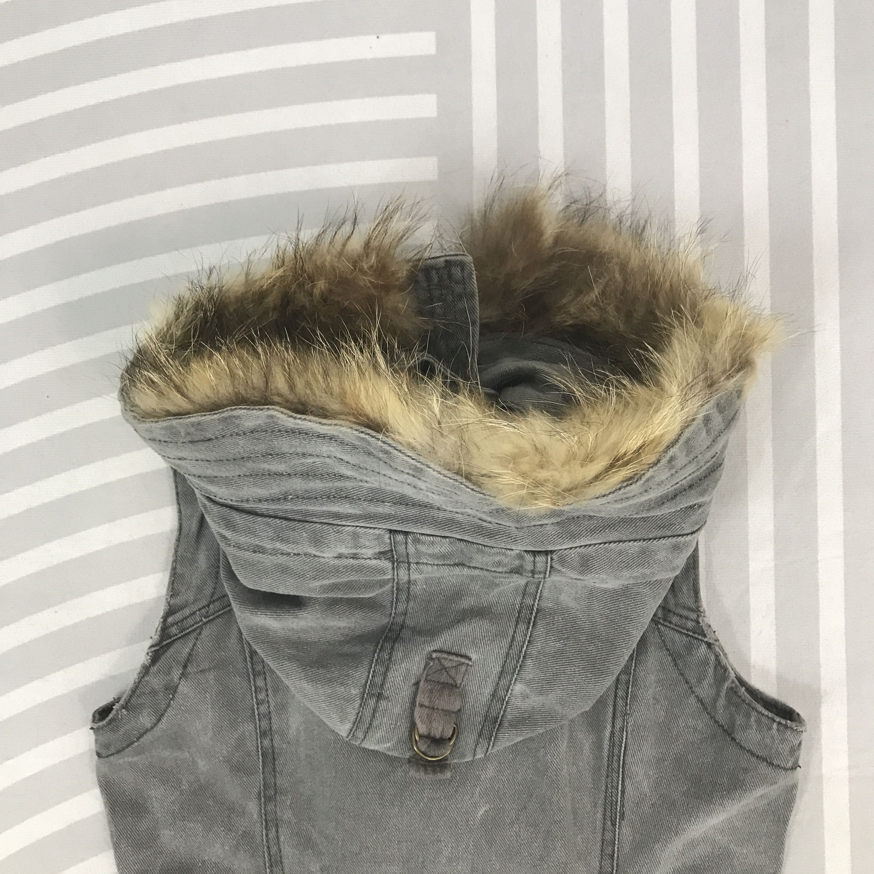 Japanese Brand × Vintage Vintage Sardynx Japan Punk vest fur hoodies Jacket Size US S / EU 44-46 / 1 - 4 Thumbnail
