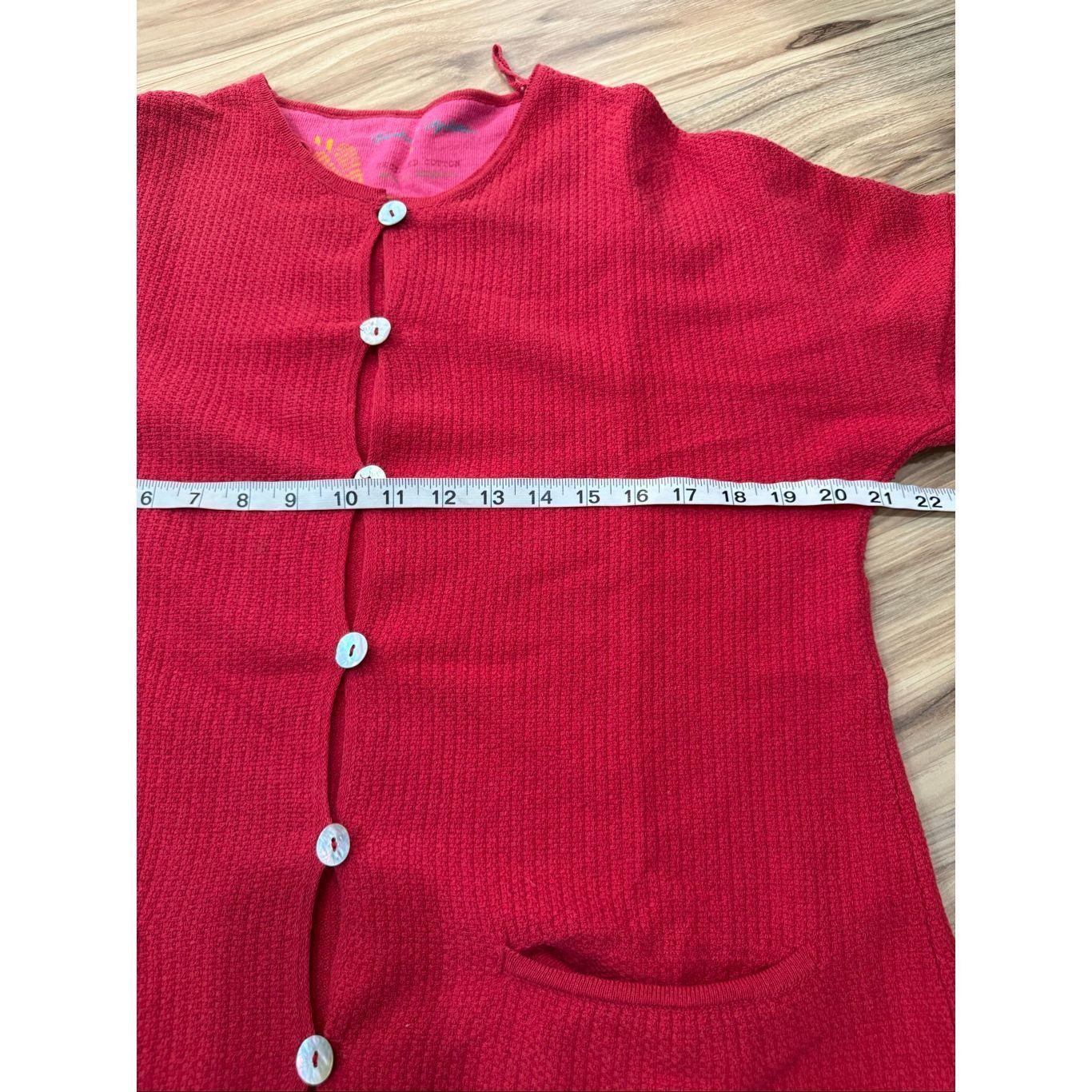 Guru Gudrun Sjoden red cardigan pockets size Small Size S / US 4 / IT 40 - 6 Thumbnail