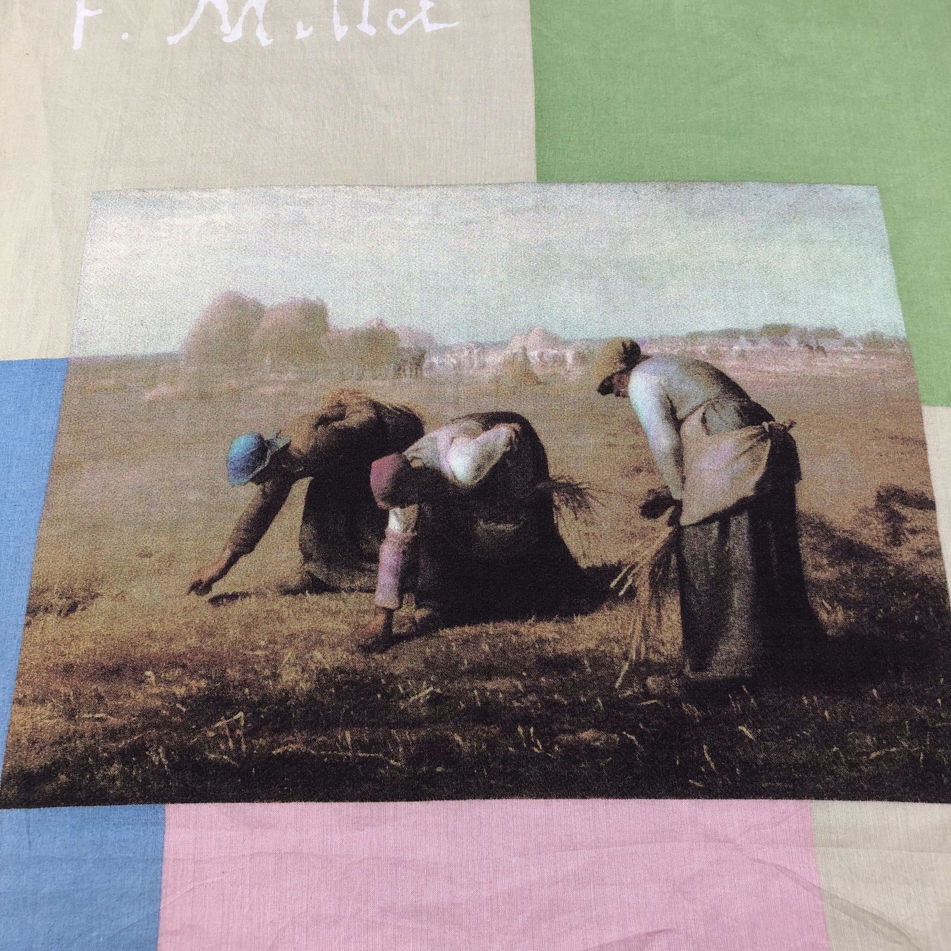 Vintage J.F Millet Les Glaneuses Handkerchief Bandana H1859 Size ONE SIZE - 5 Thumbnail