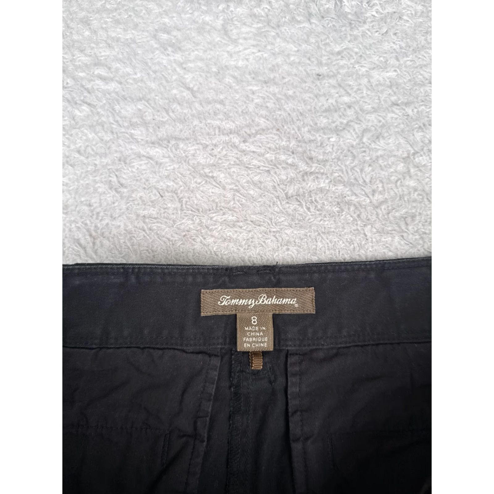 Tommy Bahama Tommy Bahama Shorts Womens 8 Black Cotton Blend Pockets Beach Travel Casual Size 30" / US 8 / IT 44 - 7 Thumbnail