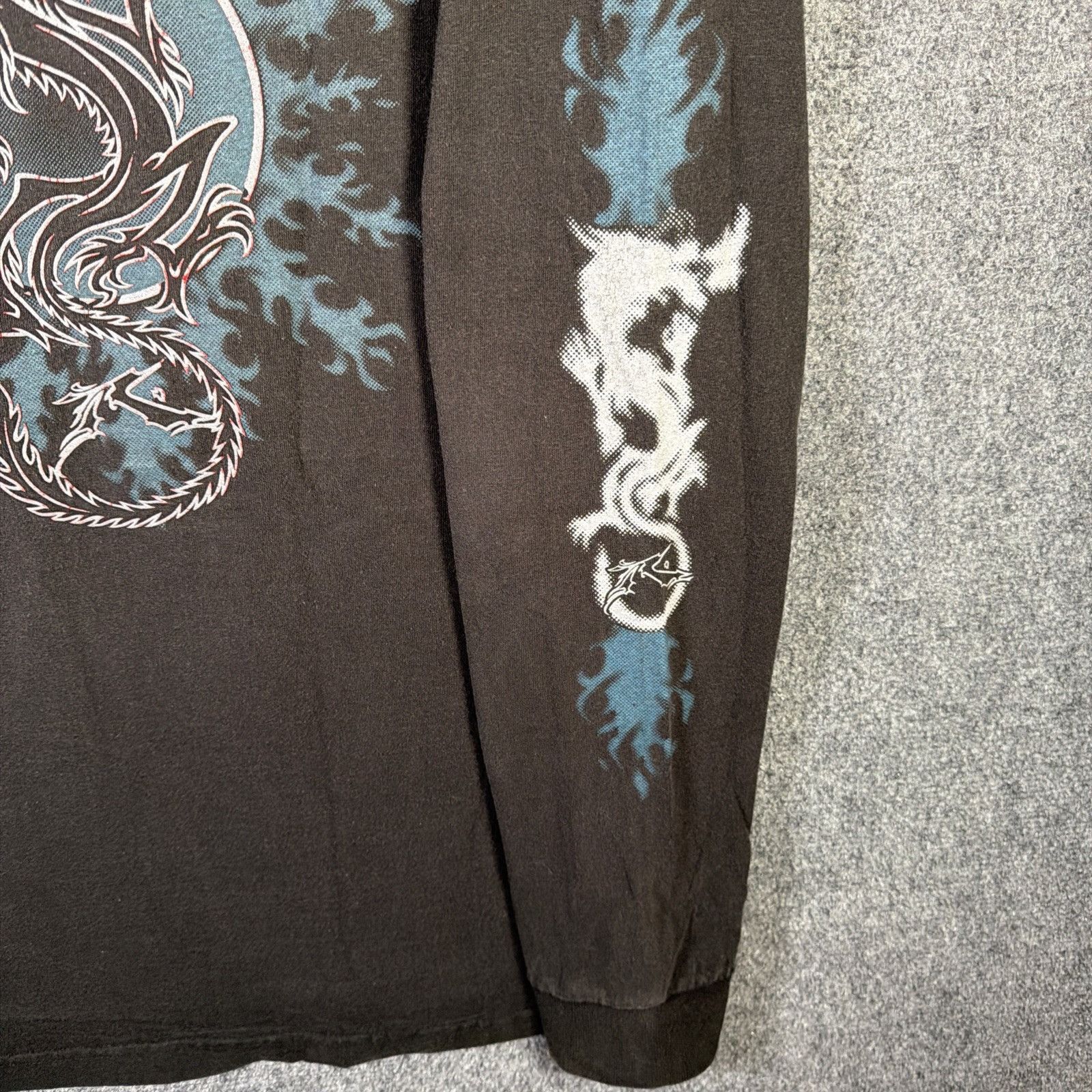 Rusty Vintage Rusty Shirt Mens XL Black 90s Long Sleeve Dragons Size US XL / EU 56 / 4 - 4 Thumbnail