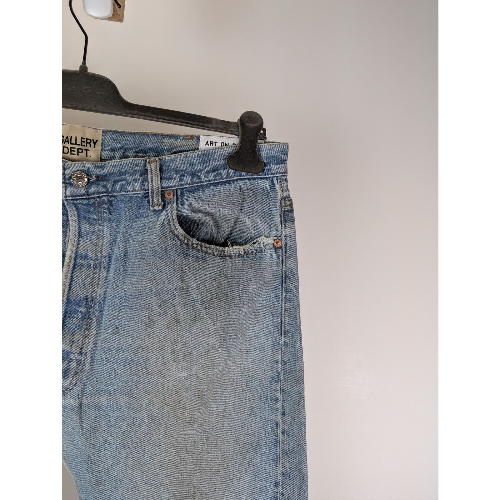 Gallery Dept. o1rshd1 5001 Denim Jeans in Blue 35 x 33 Size US 35 - 4 Thumbnail