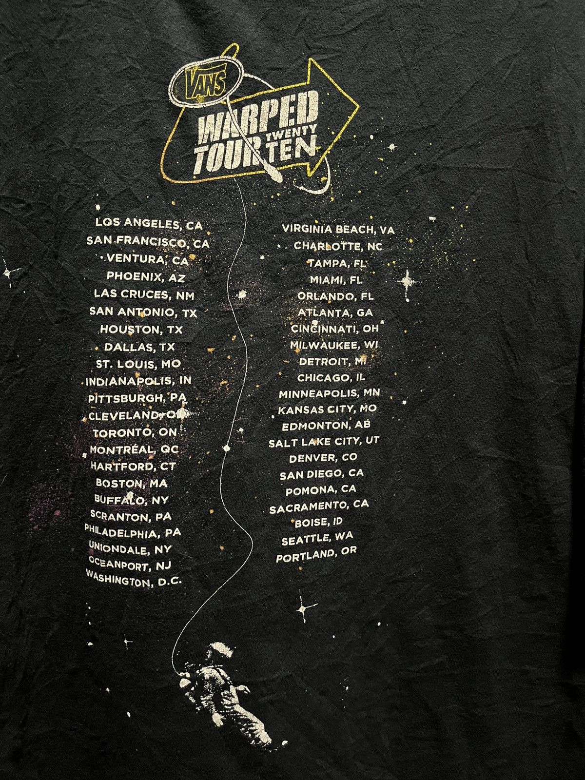 Band Tees Vans Warped Tour Twenty Ten Promo Tee 2010s Size US XL / EU 56 / 4 - 4 Thumbnail