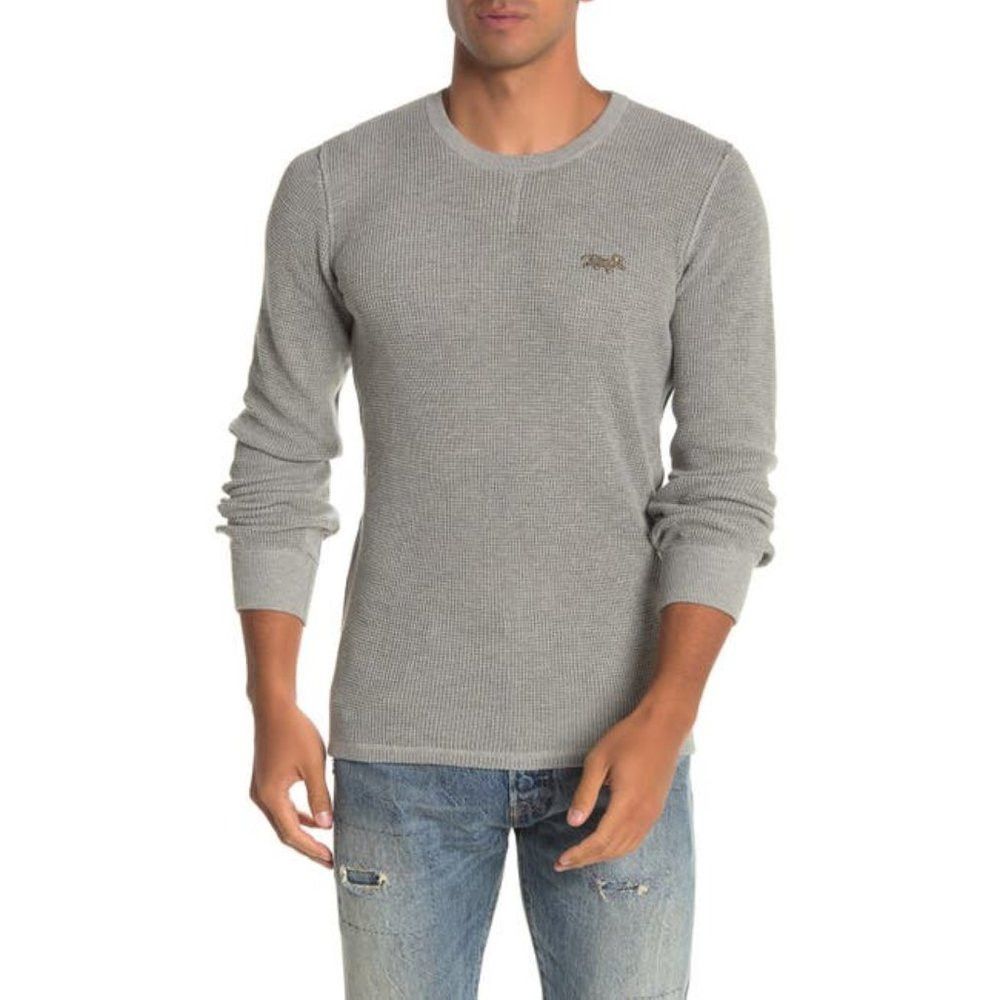 Ovadia & Sons Ovadia And Sons Cotton Waffle Knit Crew Neck Sweater in Hea Size US XXL / EU 58 / 5 - 1 Thumbnail