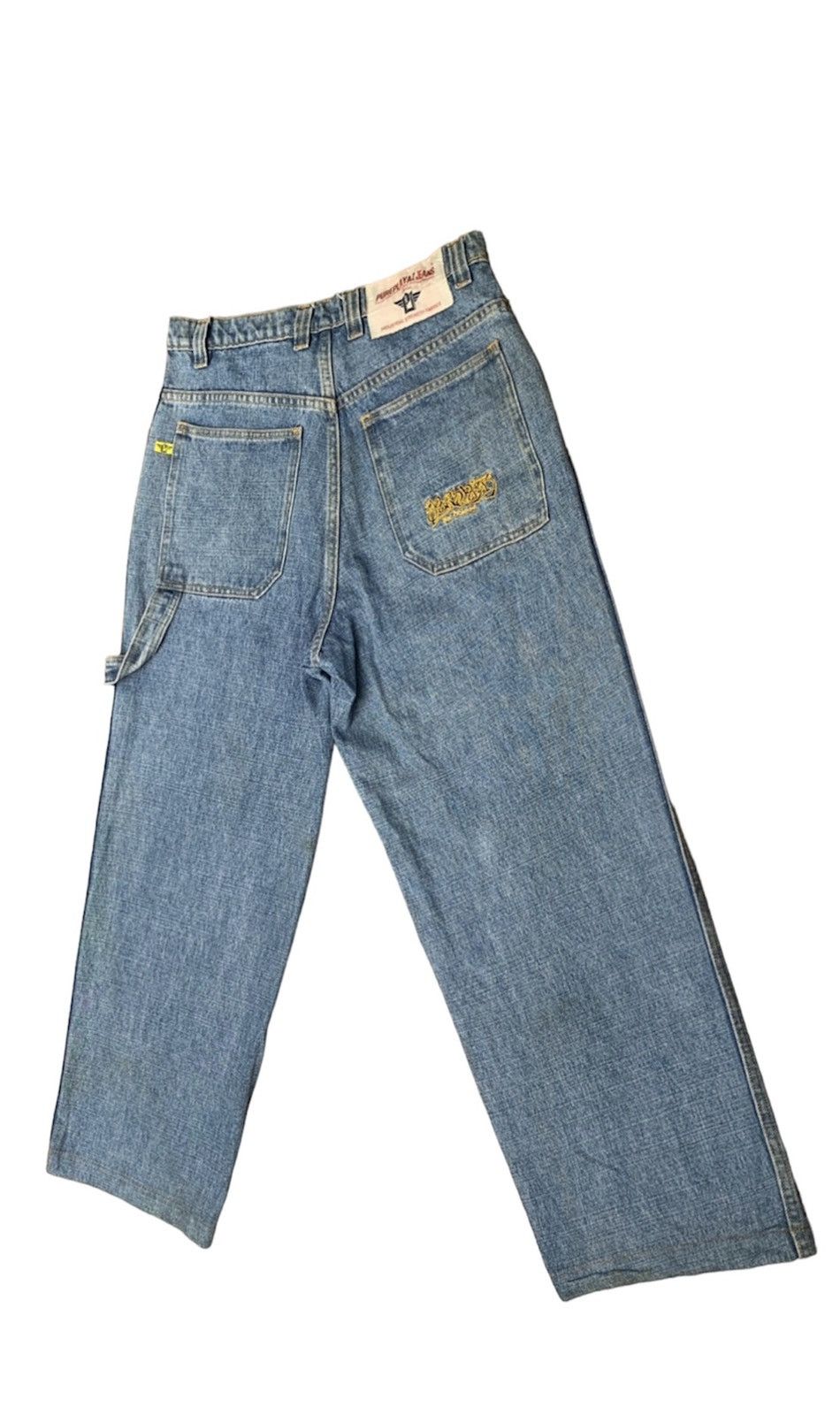 Japanese Brand Vtg PUREPLAYAZ Jeans Baggy Carpenter Like Jnco Hip Hop Pant Size US 31 - 5 Thumbnail