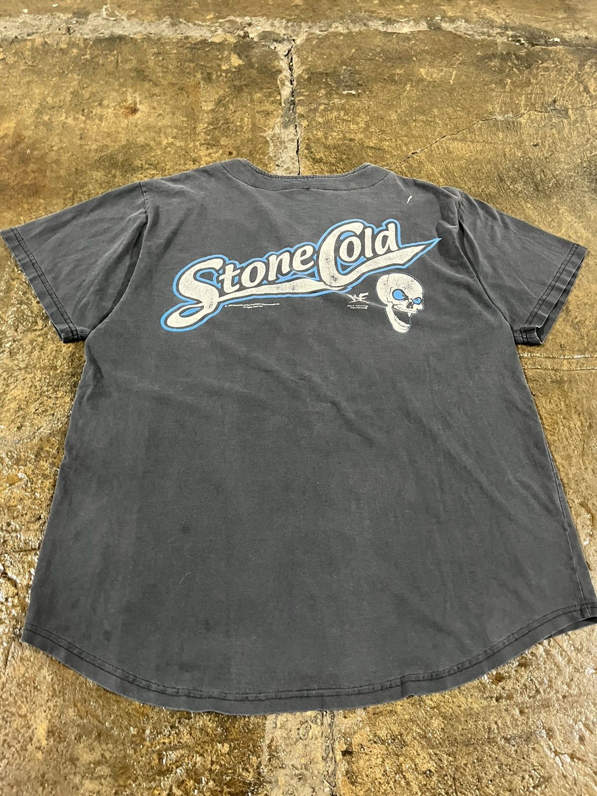 Vintage × WWF Crazy Vintage 90s Stone Cold Steve Austin Baseball Jersey Size US XL / EU 56 / 4 - 3 Thumbnail