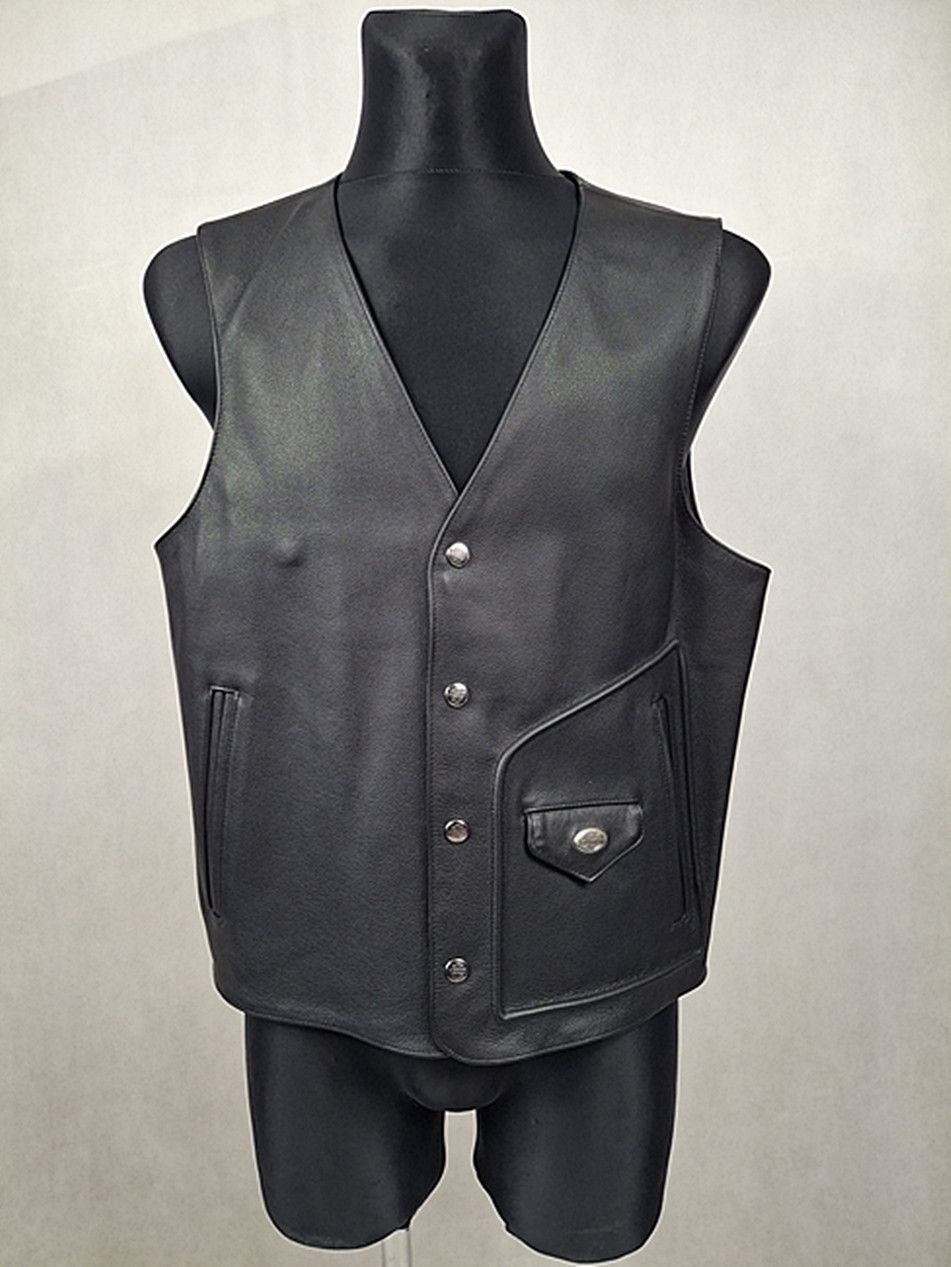 Harley Davidson Harley Davidson Motorcycle leather vest men's L Size US L / EU 52-54 / 3 - 1 Thumbnail