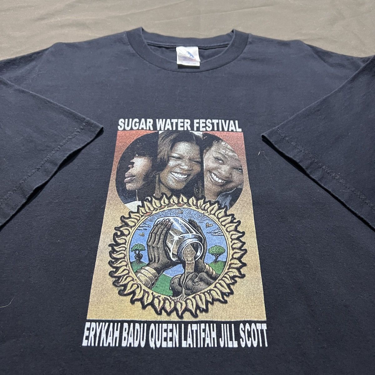 Rap Tees VTG SugarWaterFest Erykah Badu Latifah Jill Scott R&B Hiphop Size US XL / EU 56 / 4 - 10 Thumbnail
