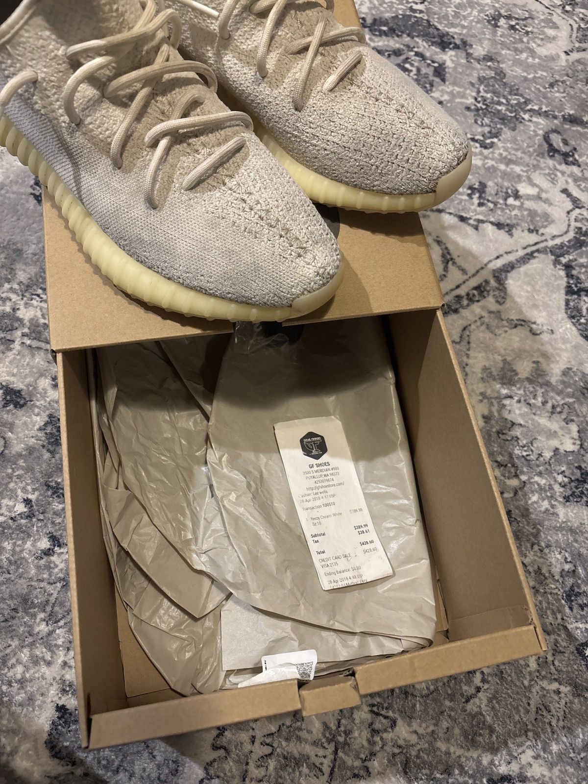 Yeezy Yeezy 350 V2 Cream Size US 10 / EU 43 - 10 Thumbnail
