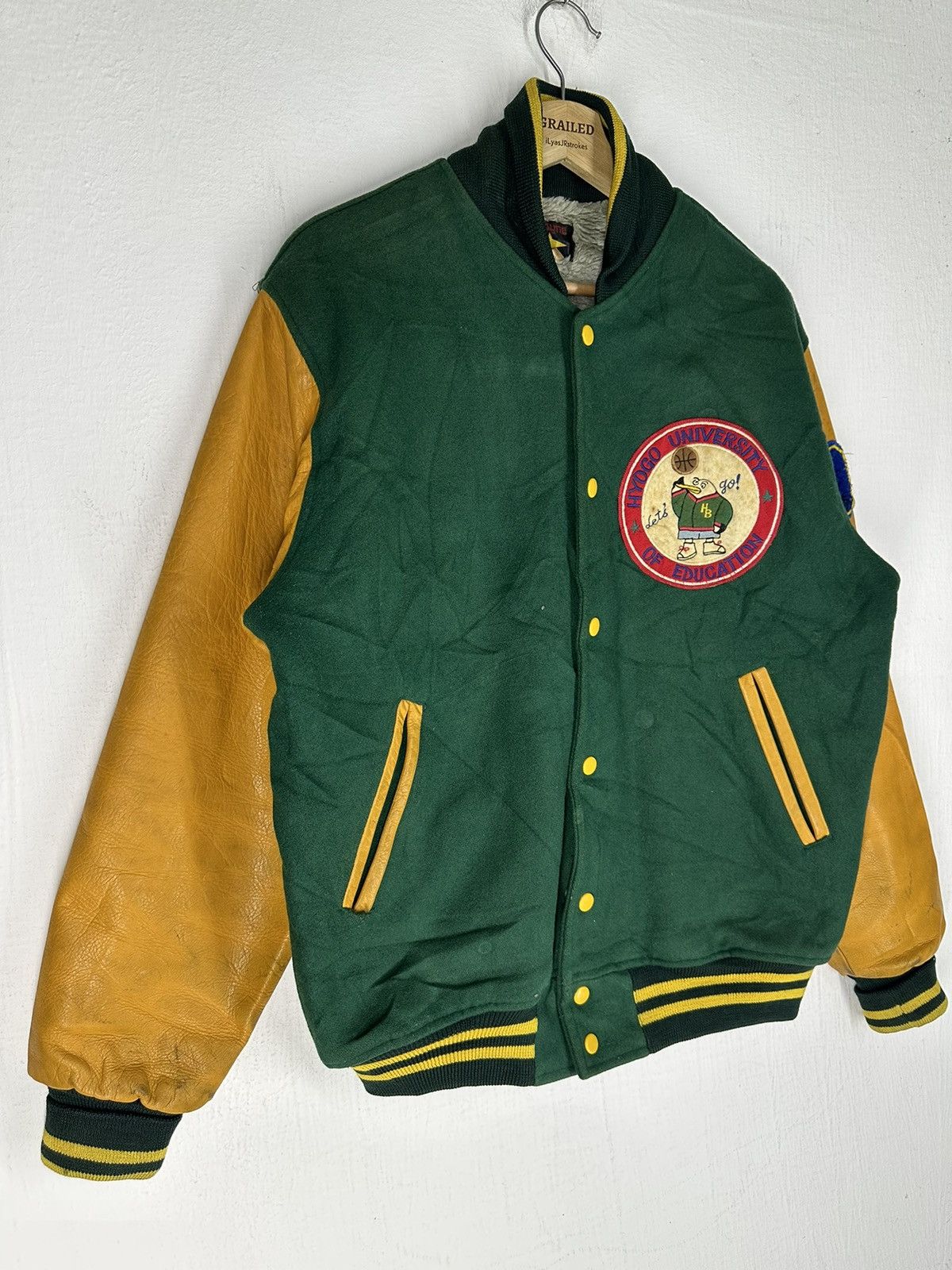 Vintage Vintage Albatross Since1982 Varsity Leather Jacket Size US M / EU 48-50 / 2 - 4 Thumbnail